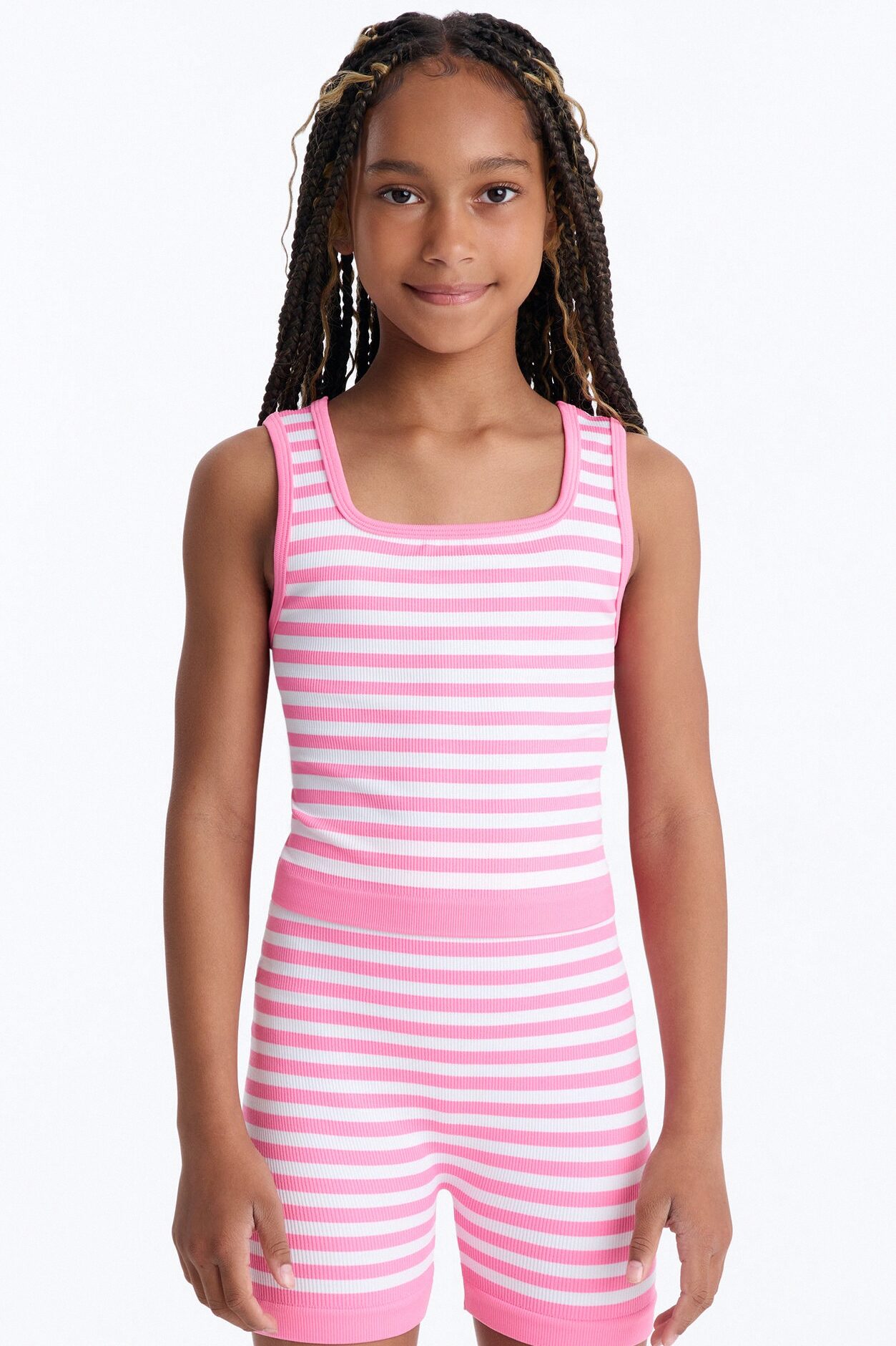 Mini I'm So Happy Short Set - Pink/combo