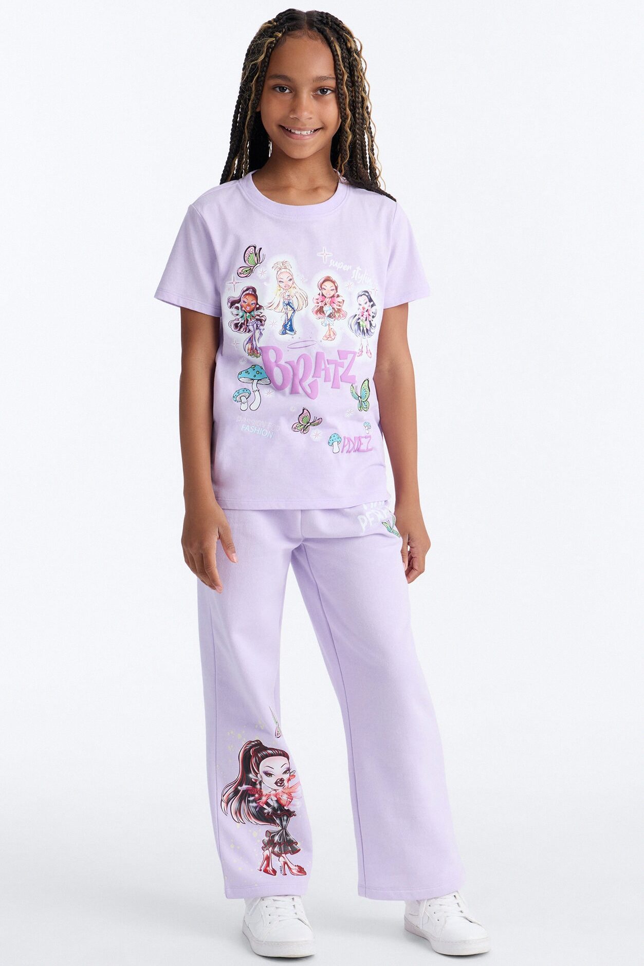 Mini Bratz Pixiez Wide Leg Pant Set - Purple