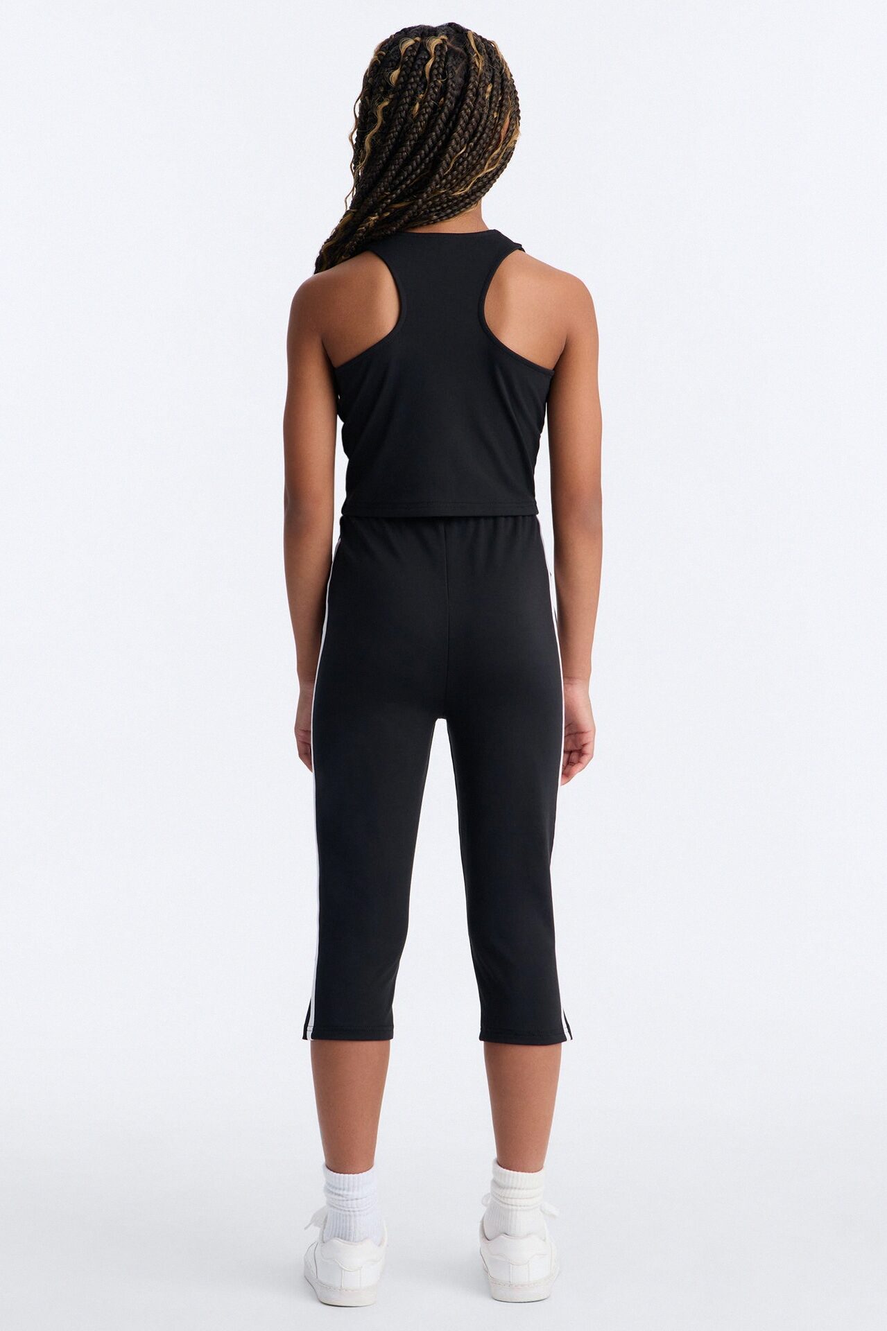 Mini Athena Capri Set - Black/White
