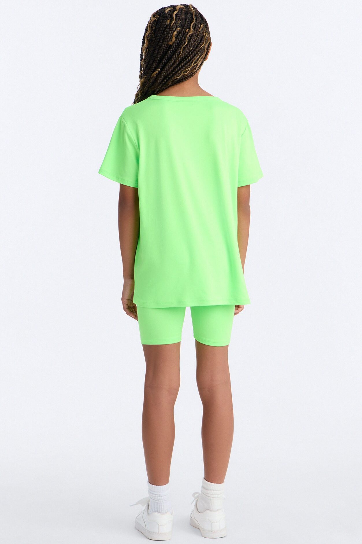 Mini Weekend Vibes Short Set - Lime