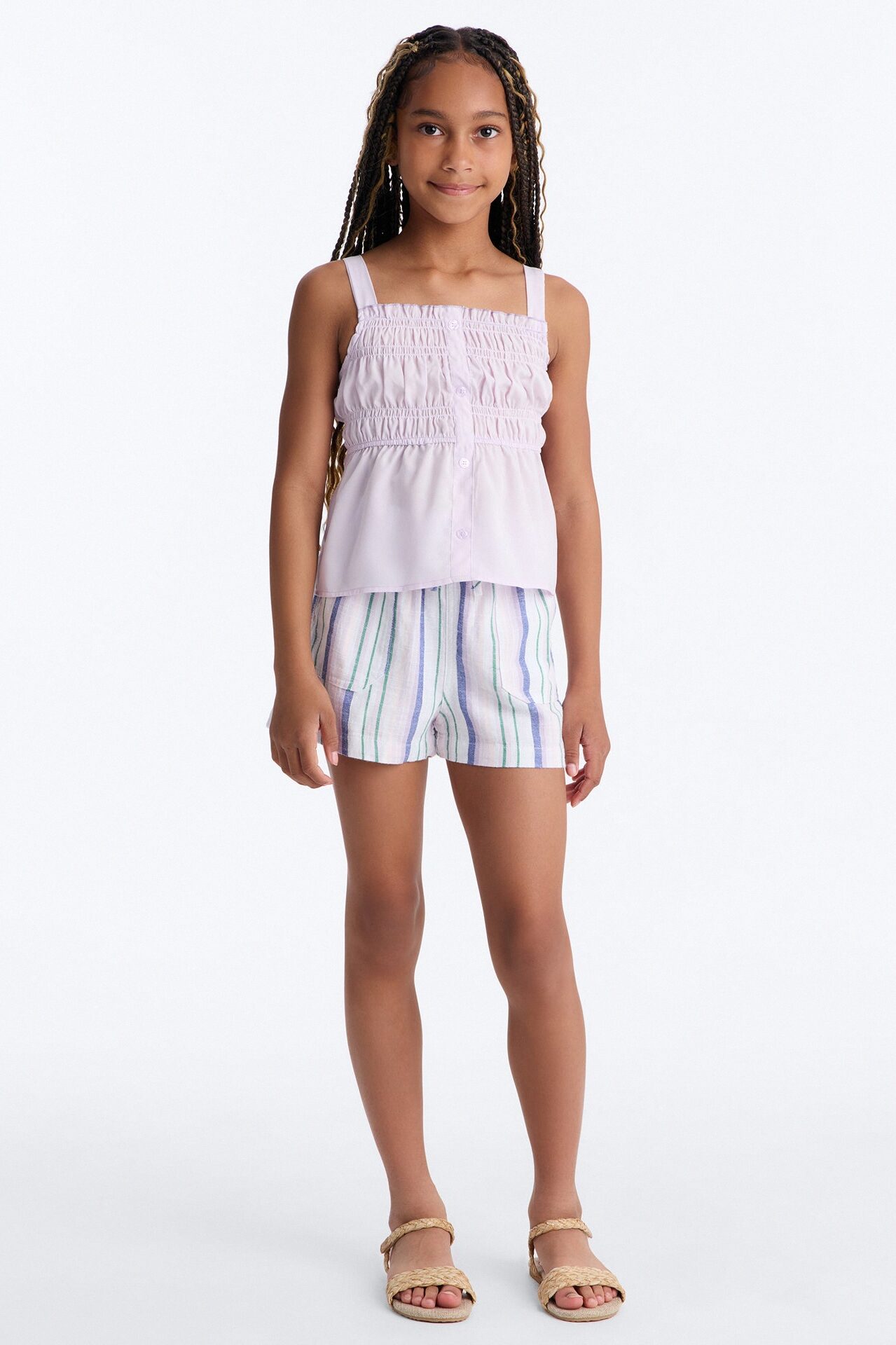 Mini Lovely Sunshine Short Set - Lilac