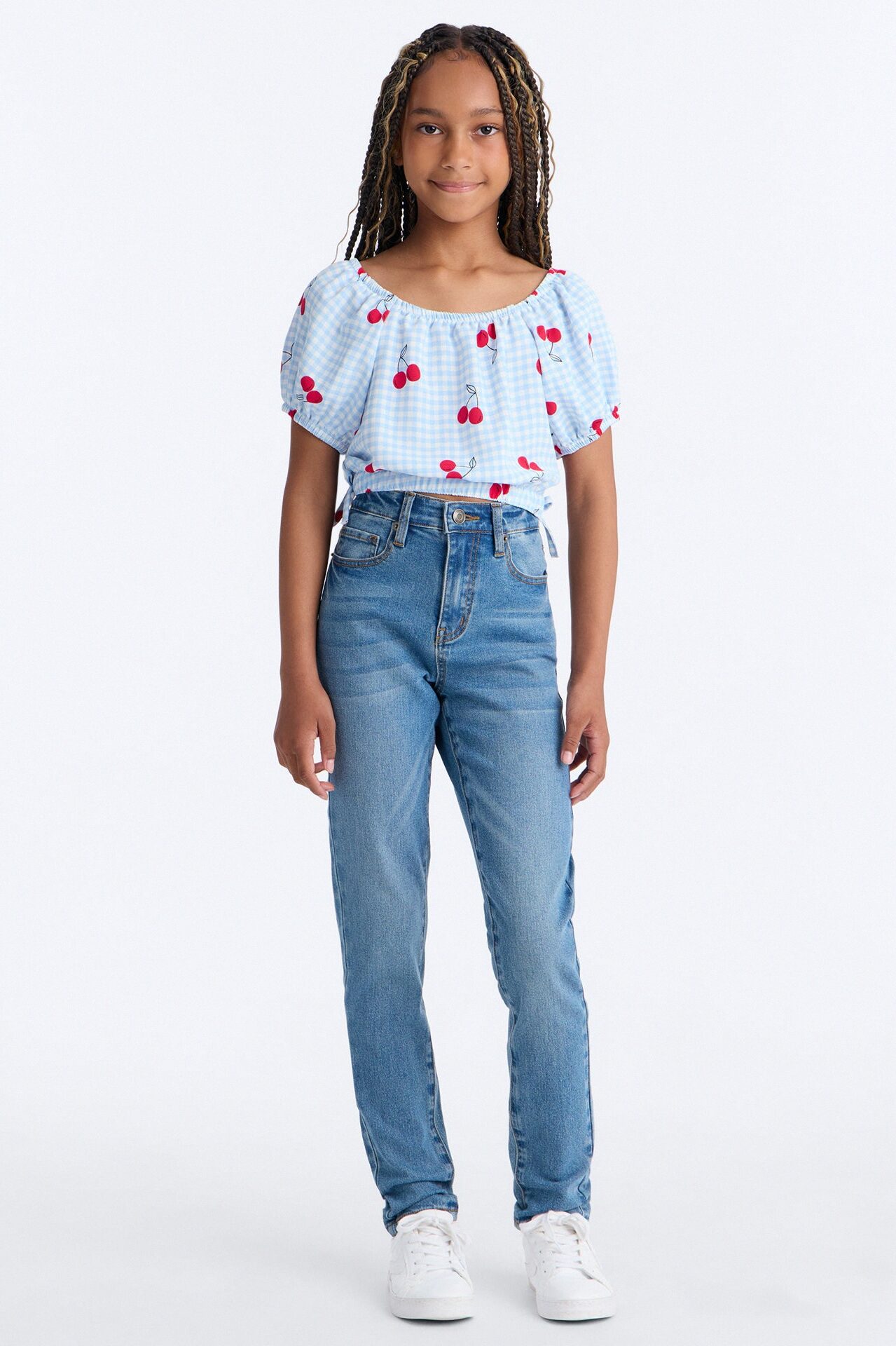 Mini Simple Beauty Stretch Skinny Jeans - Medium Wash