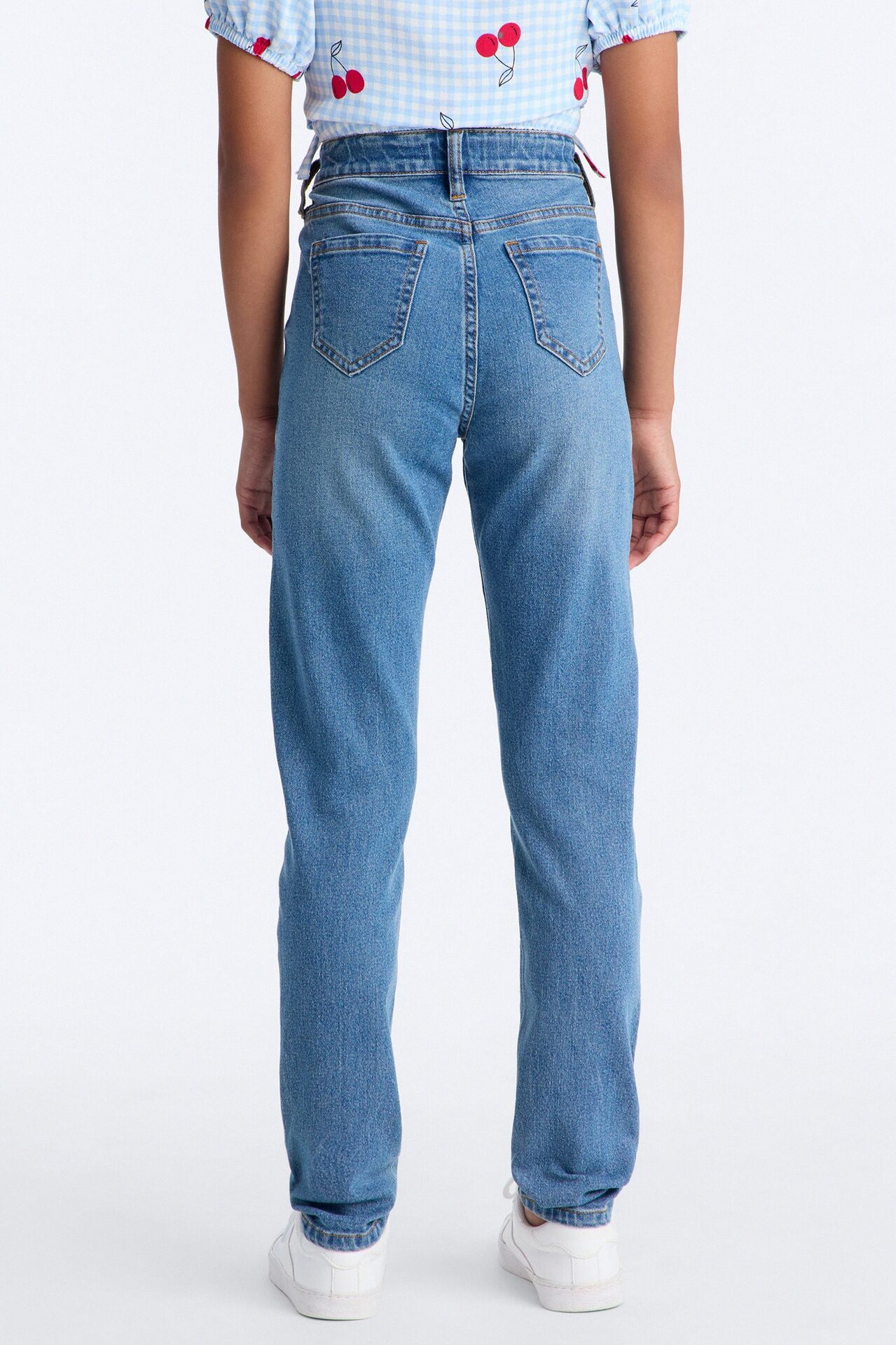 Mini Simple Beauty Stretch Skinny Jeans - Medium Wash