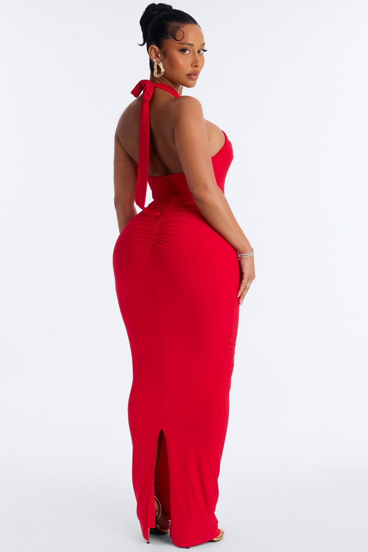 Baylee Strappy Maxi Dress - Red