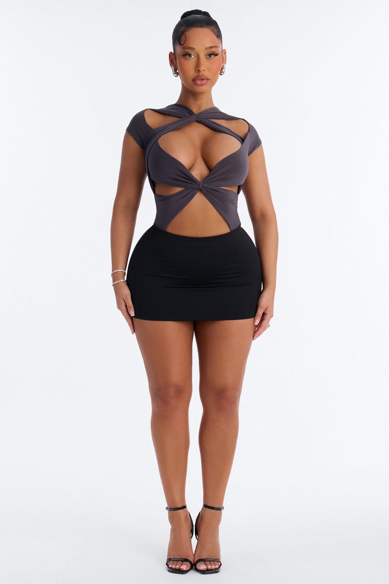 Never Too Much Bodysuit - Charcoal