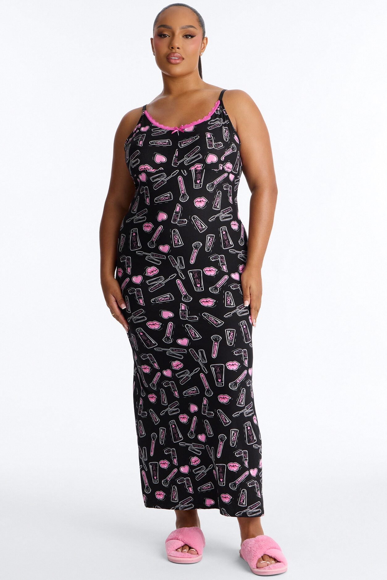 Glamorous Dreams PJ Nightgown - Black