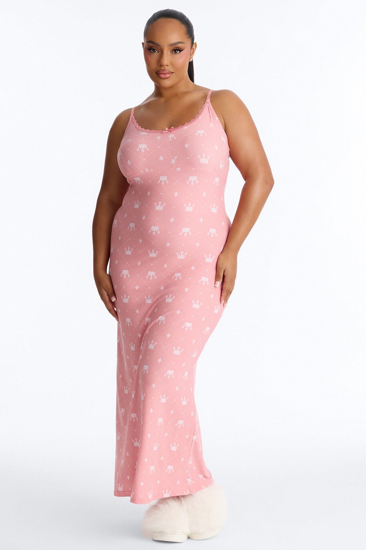 The Queen Is Sleeping PJ Nightgown - Pink