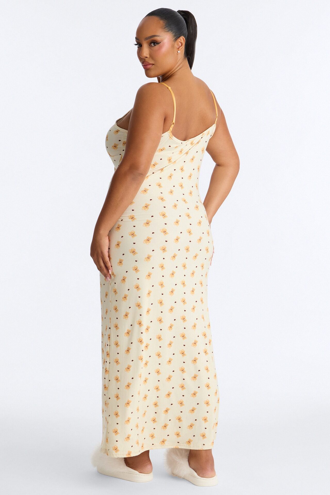 Beary Cuddly PJ Nightgown - Cream