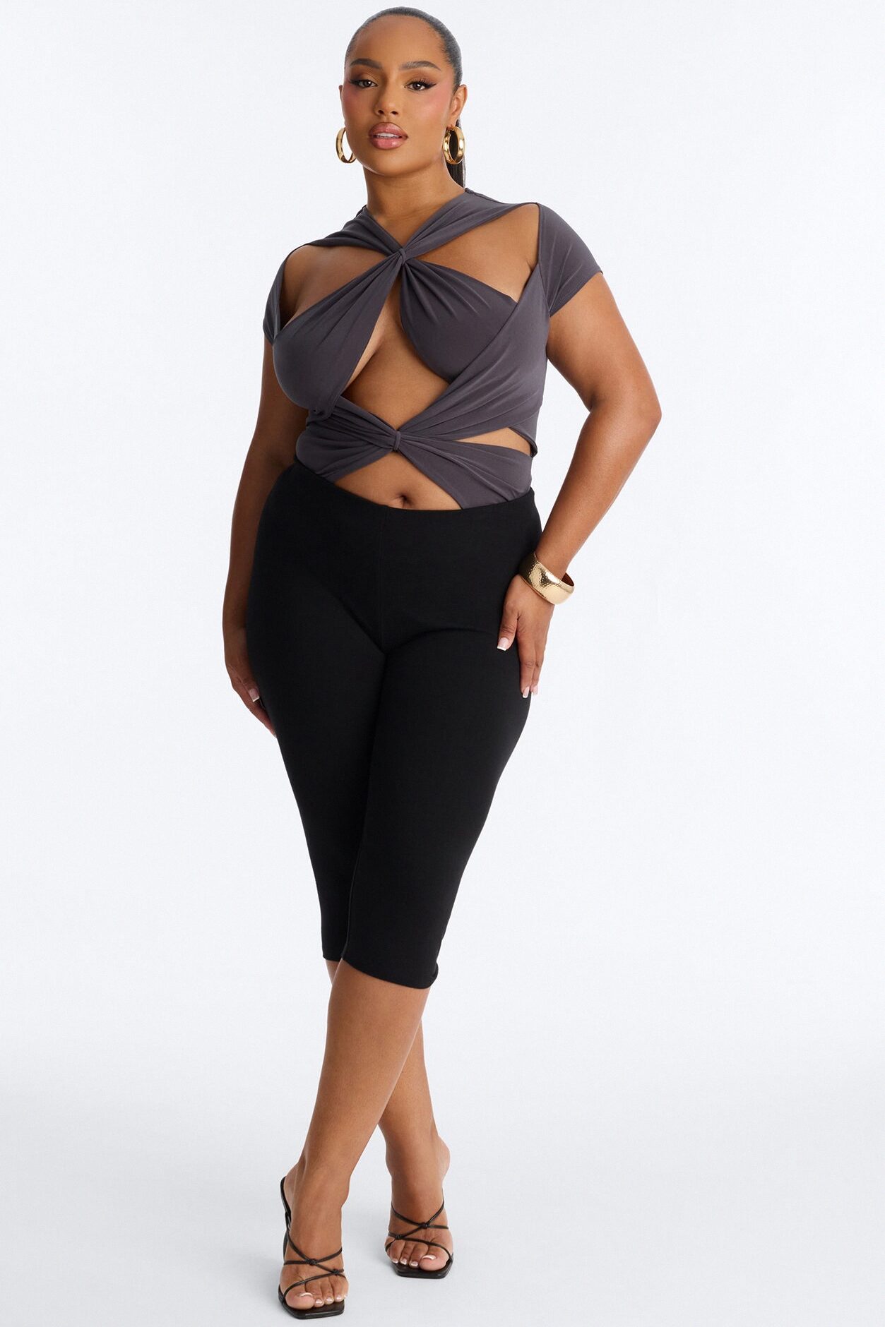 Never Too Much Bodysuit - Charcoal