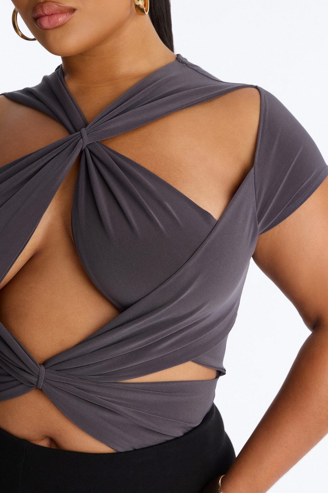 Never Too Much Bodysuit - Charcoal