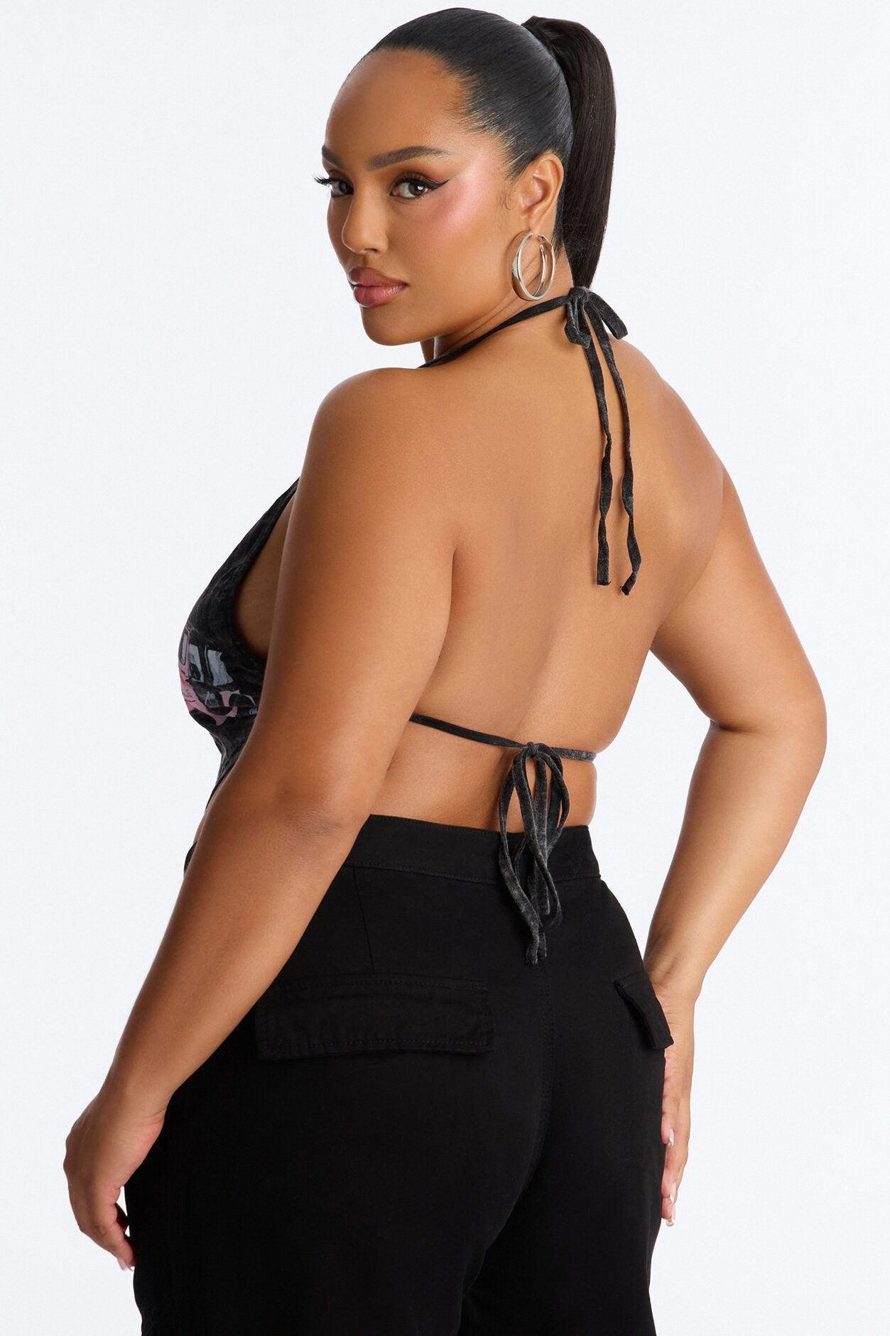 Jeep Open Back Halter - Black Wash