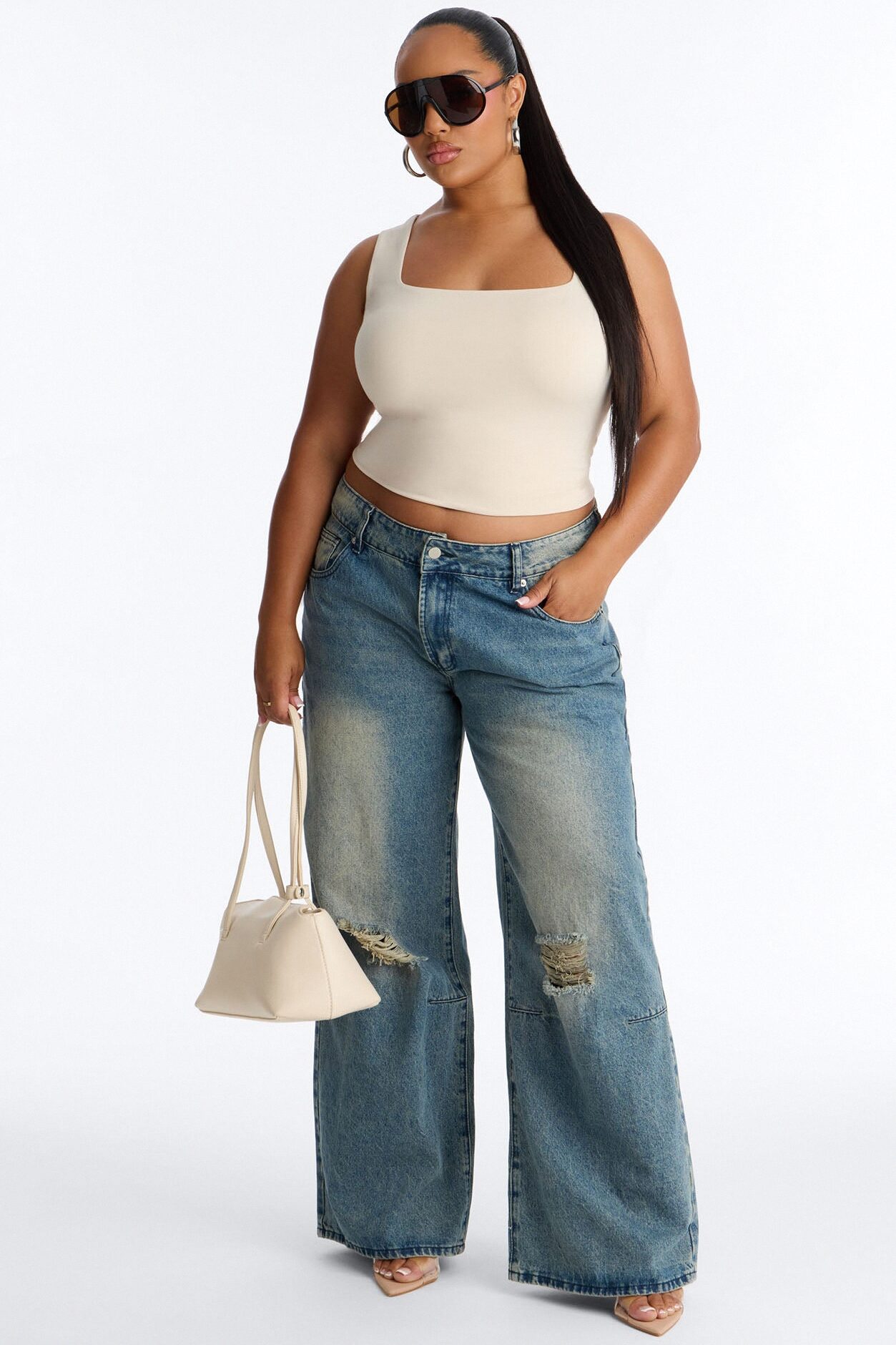 Thalia Tank Top - Stone