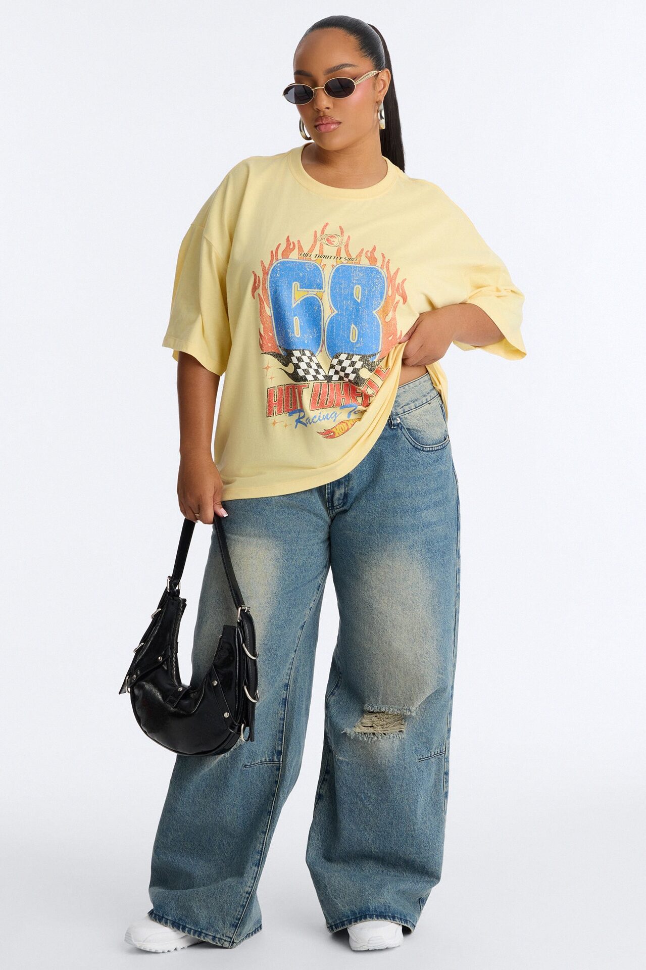 Hot Wheels Boxy Tee - Butter Yellow