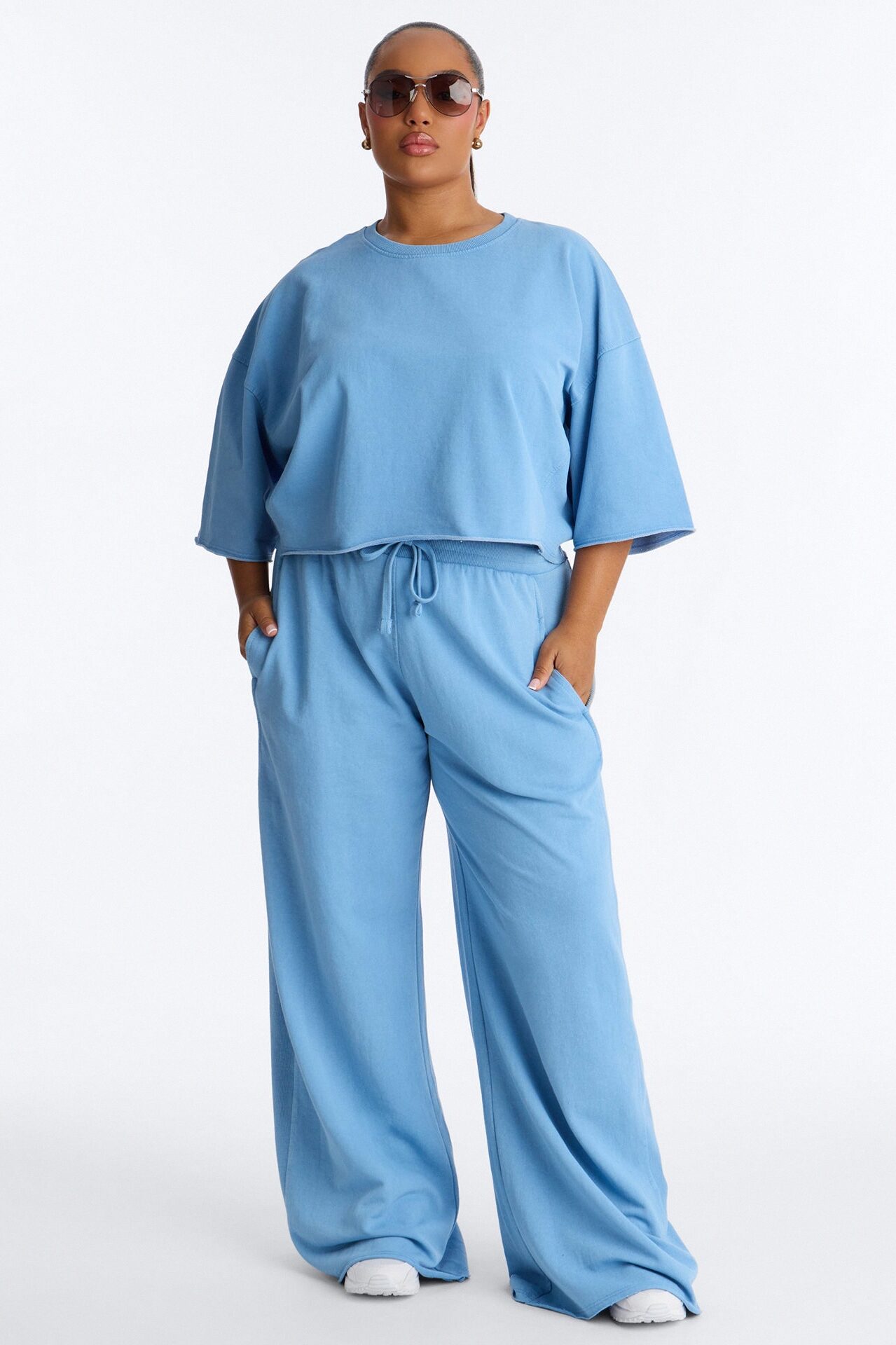 Strollin' Around Pant Set - Light Blue
