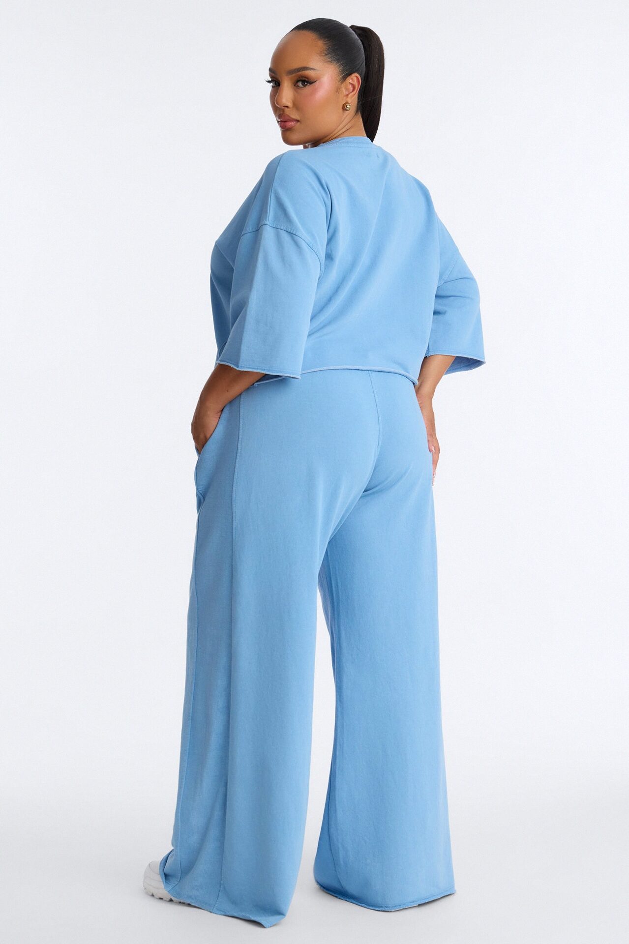 Strollin' Around Pant Set - Light Blue