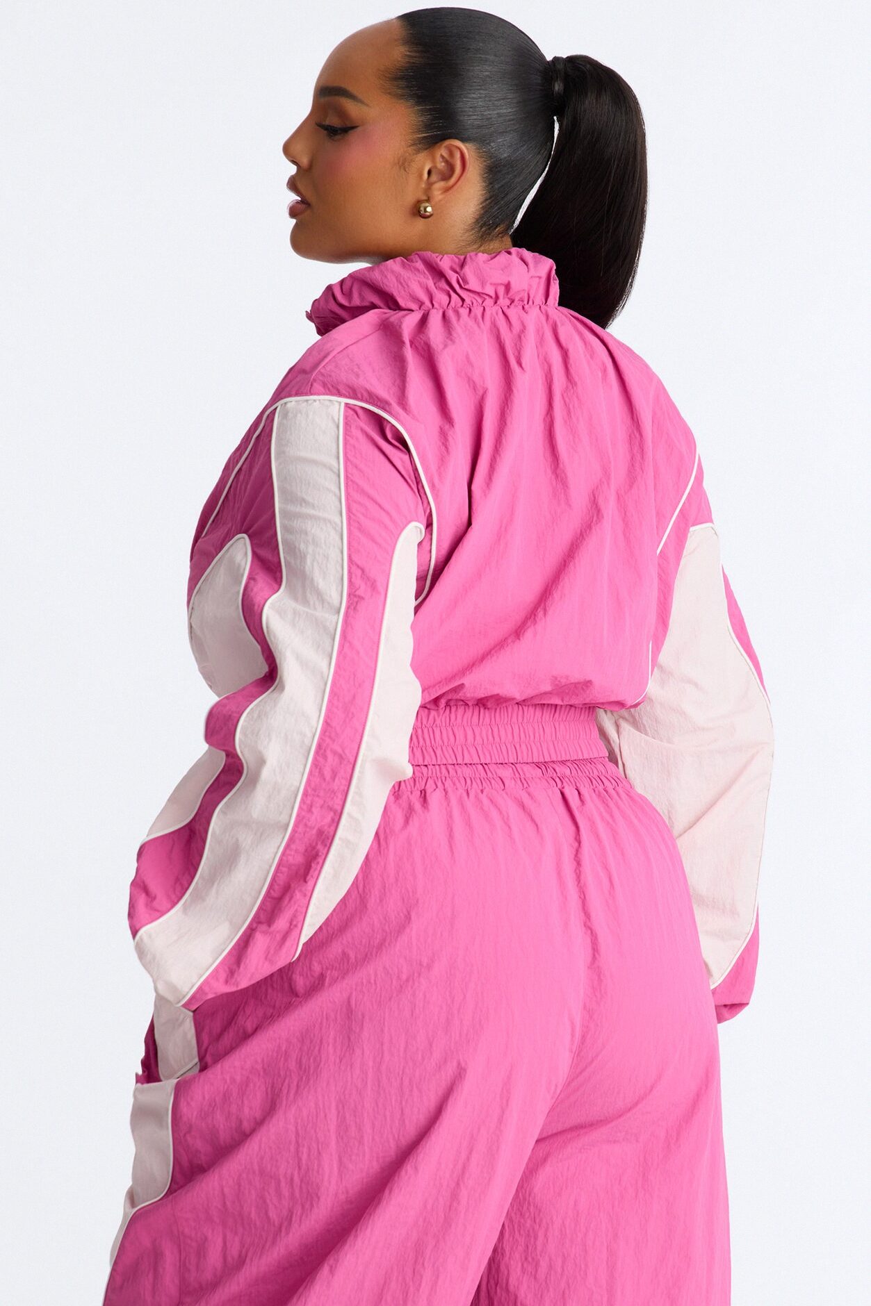 New Era Colorblock Windbreaker Jacket - Pink/combo
