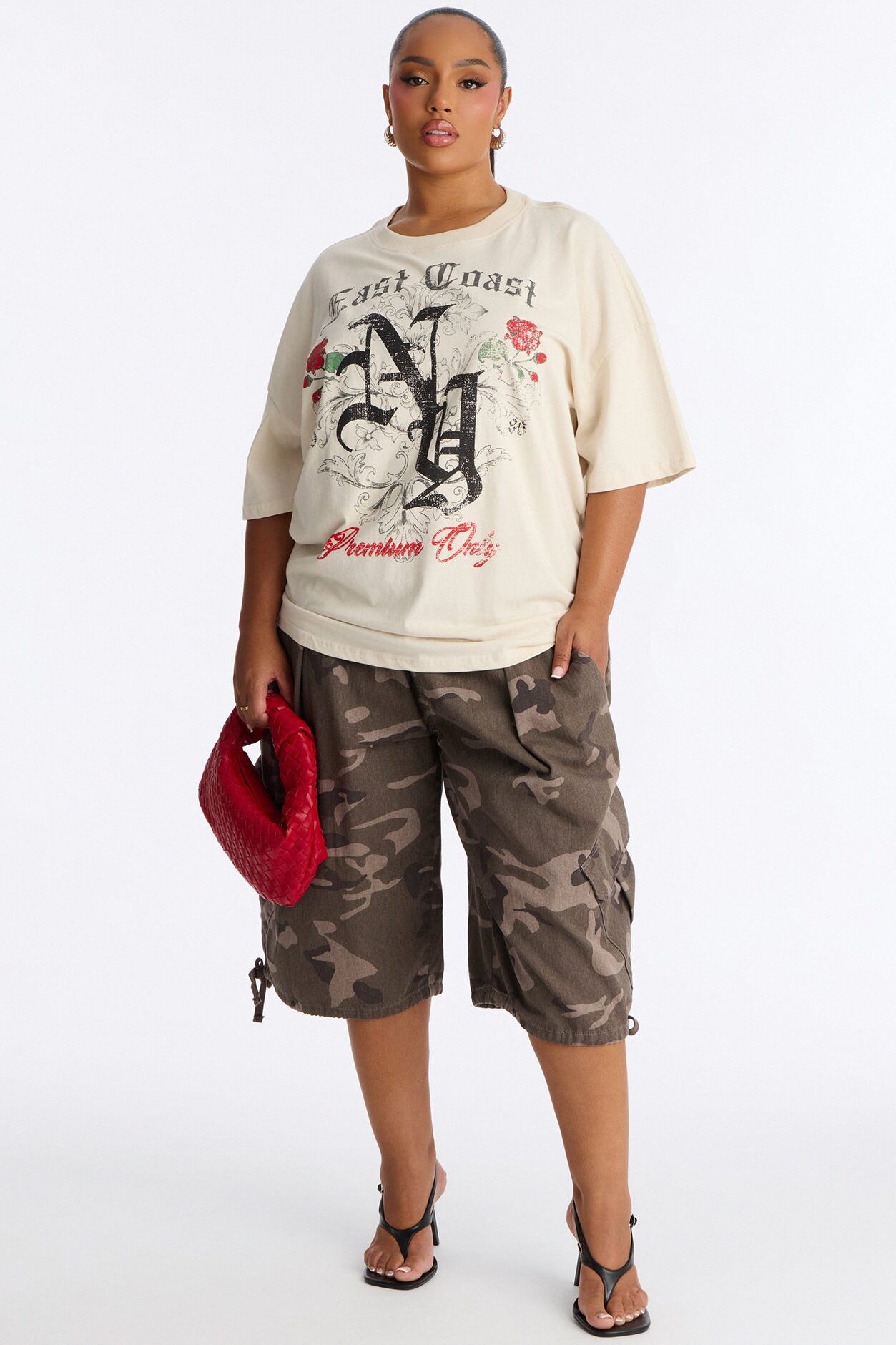 East Coast Roses Tee - Off White