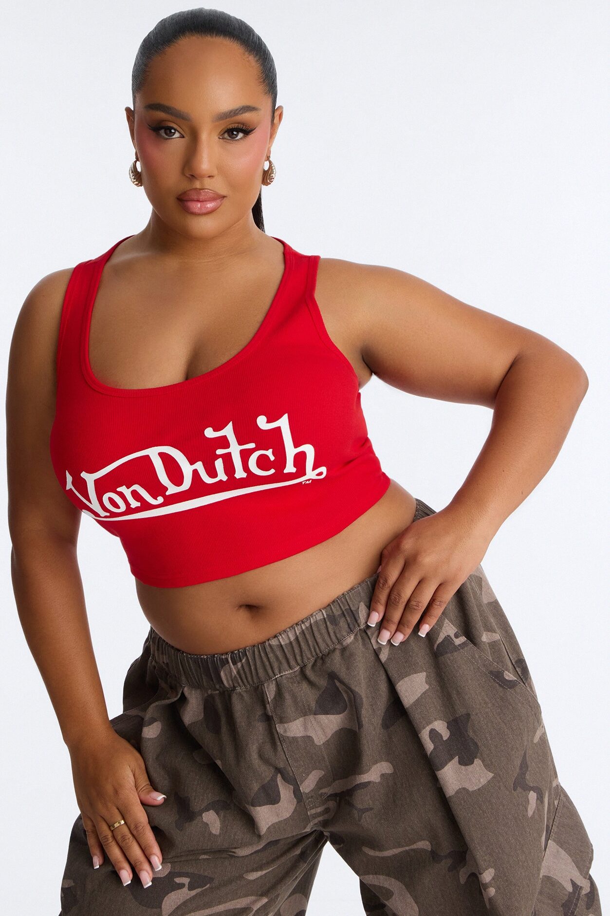 Von Dutch Logo Tank - Red
