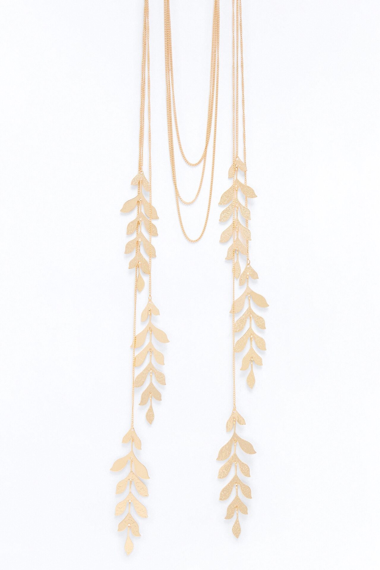 Botanical Garden Layered Necklace - Gold