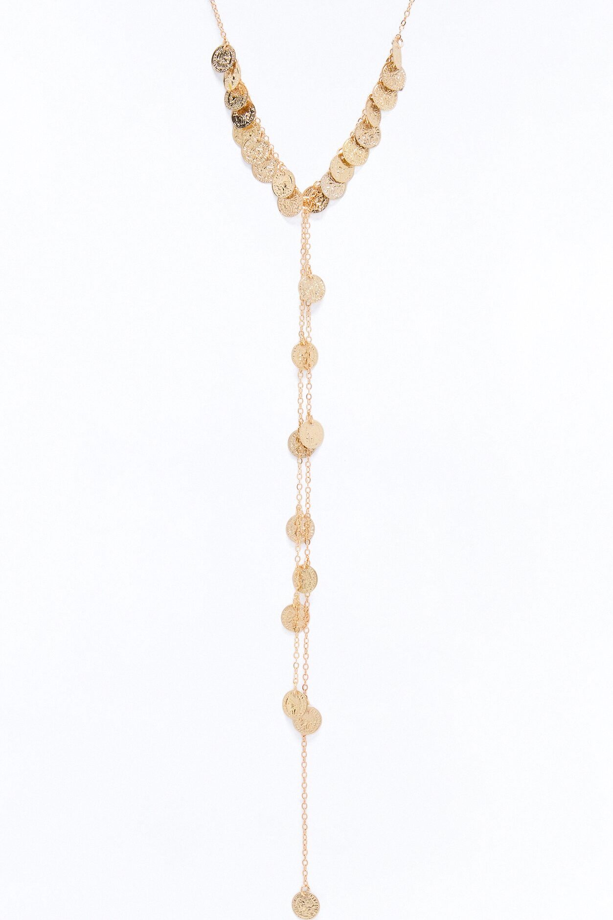 Good Vibrations Lariat Necklace - Gold