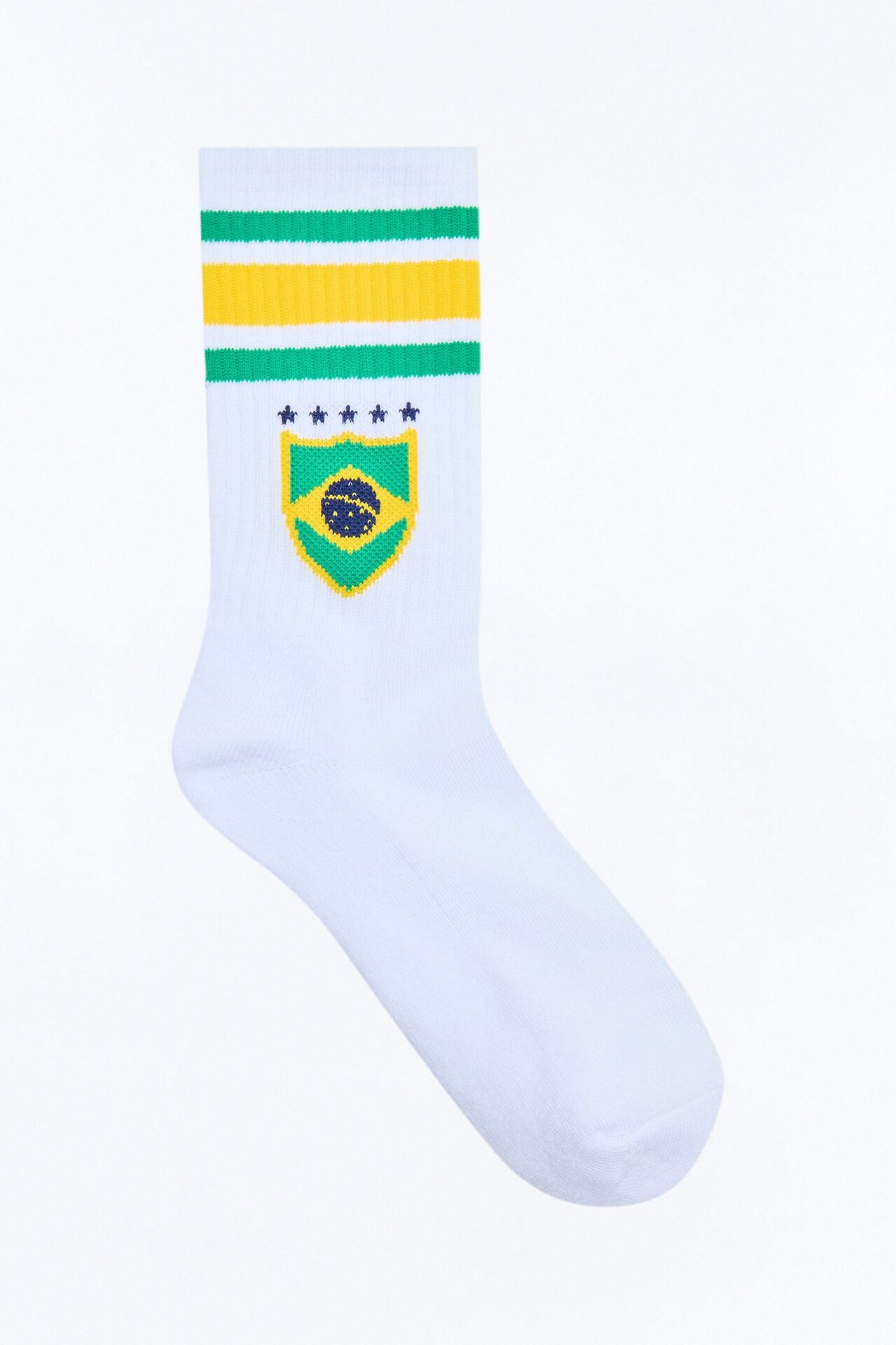 Love Brazil Crew Socks - White/combo