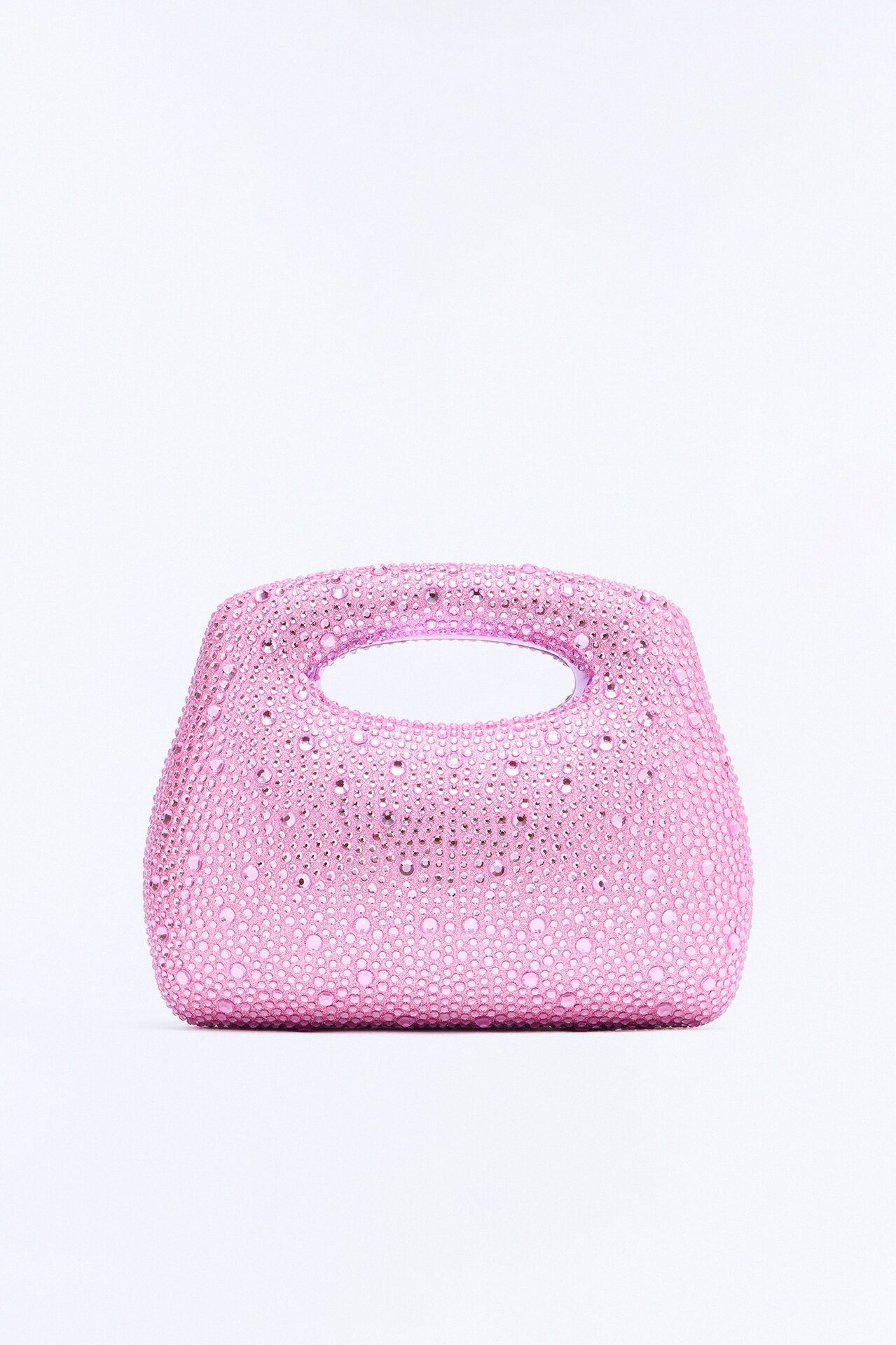 Fireworks Rhinestone Clutch - Pink