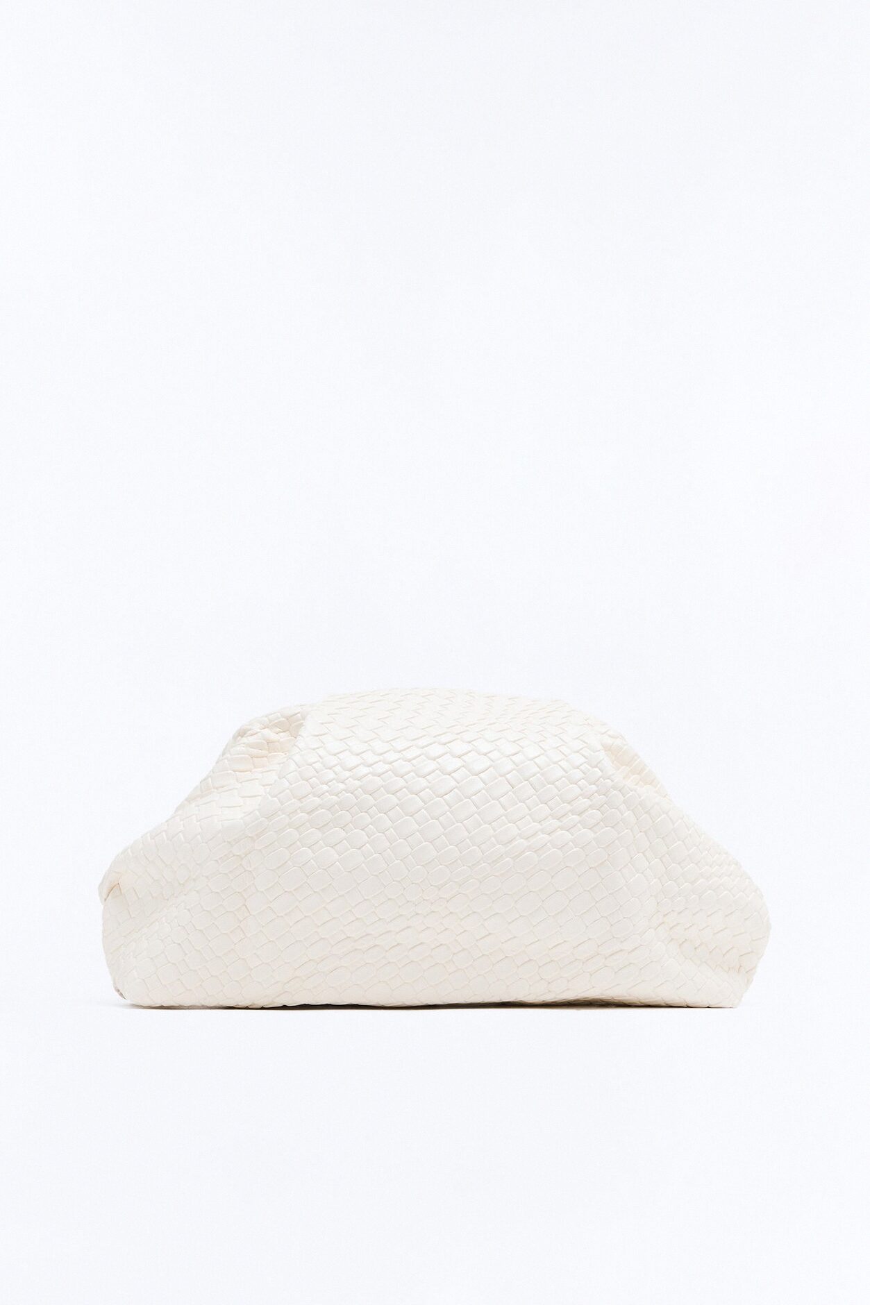 Effortless Touch Faux Leather Clutch - Ivory
