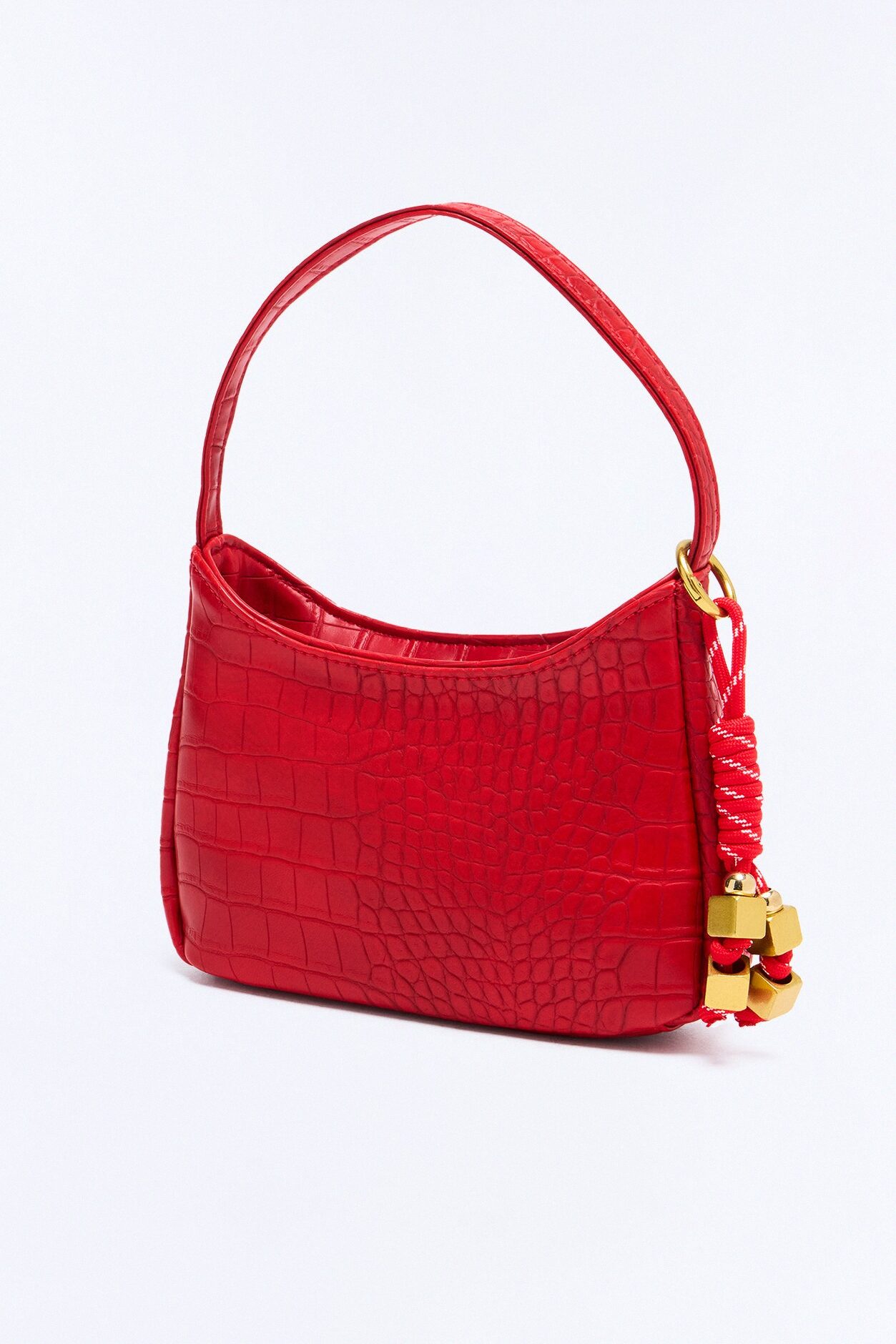 Giving Minimalist Faux Leather Satchel Handbag - Red