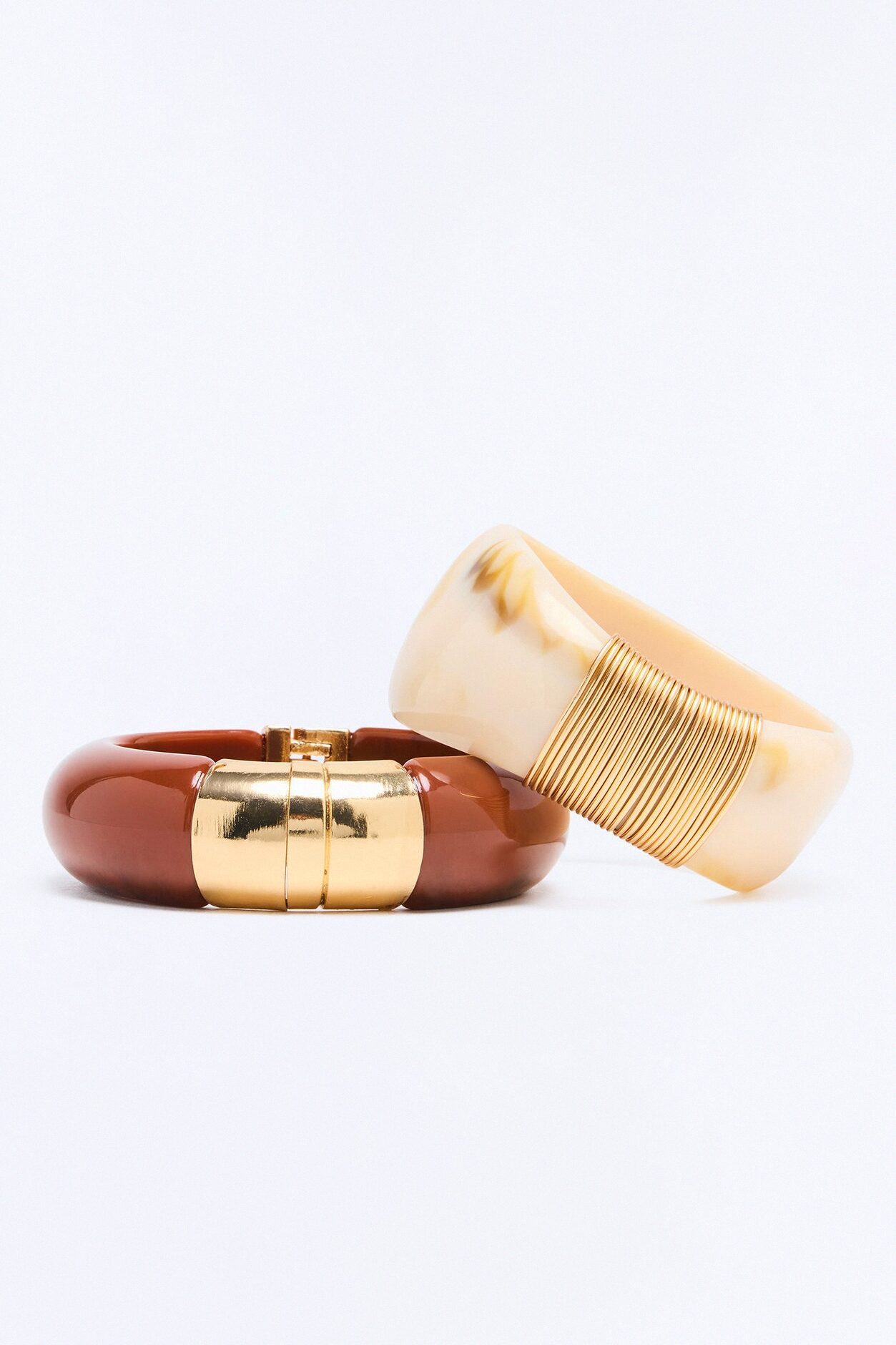 Downtown Desert 2 Piece Bangle Set - Brown/combo