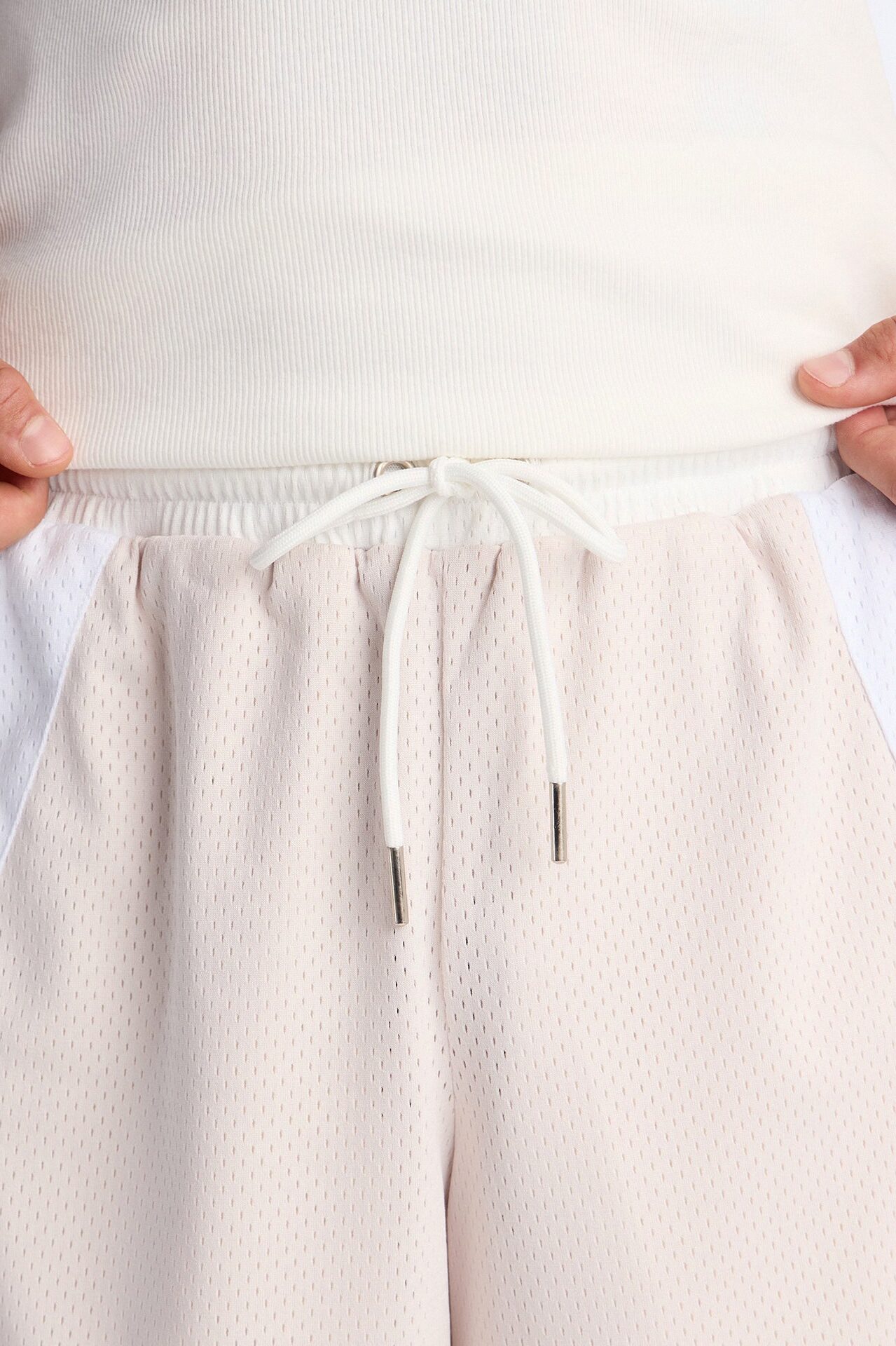 Marcello Relaxed Mesh Short - Cream/combo