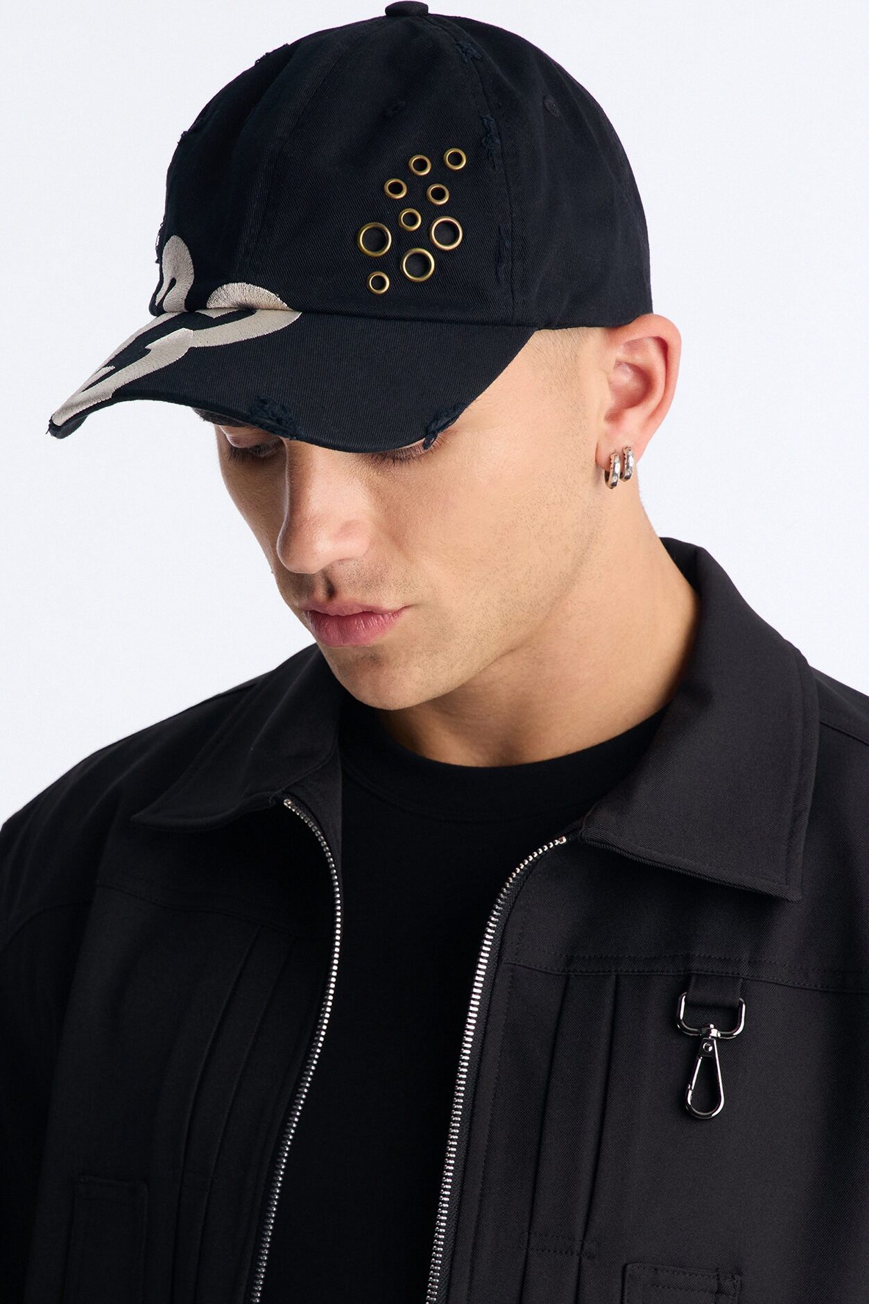 33 Rings Cotton Twill Unstructured Snapback Hat - Black