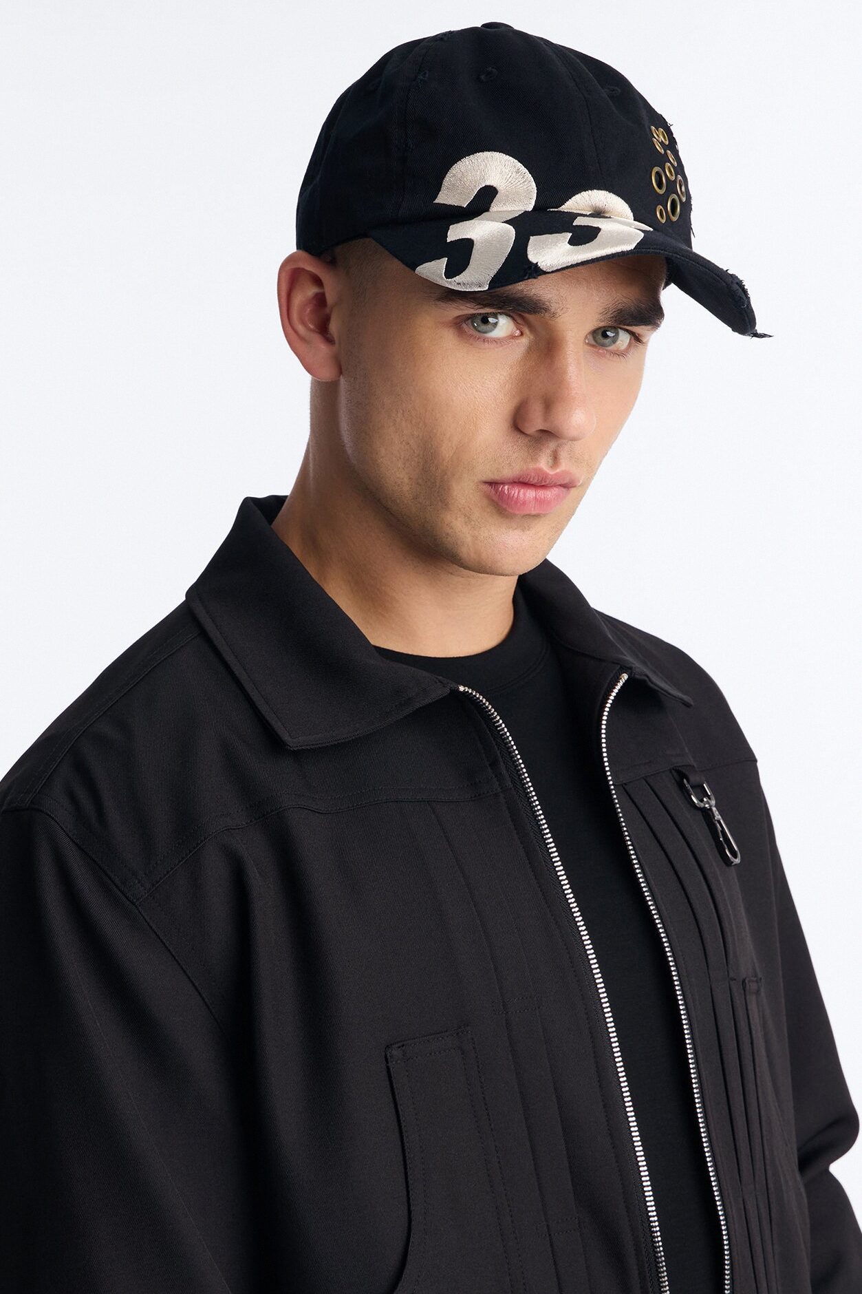 33 Rings Cotton Twill Unstructured Snapback Hat - Black