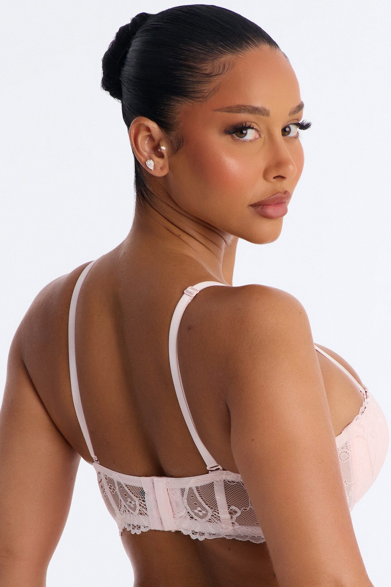 Daily Lover Lace Extreme Push Up Strapless Multi-Way Bra - Blush
