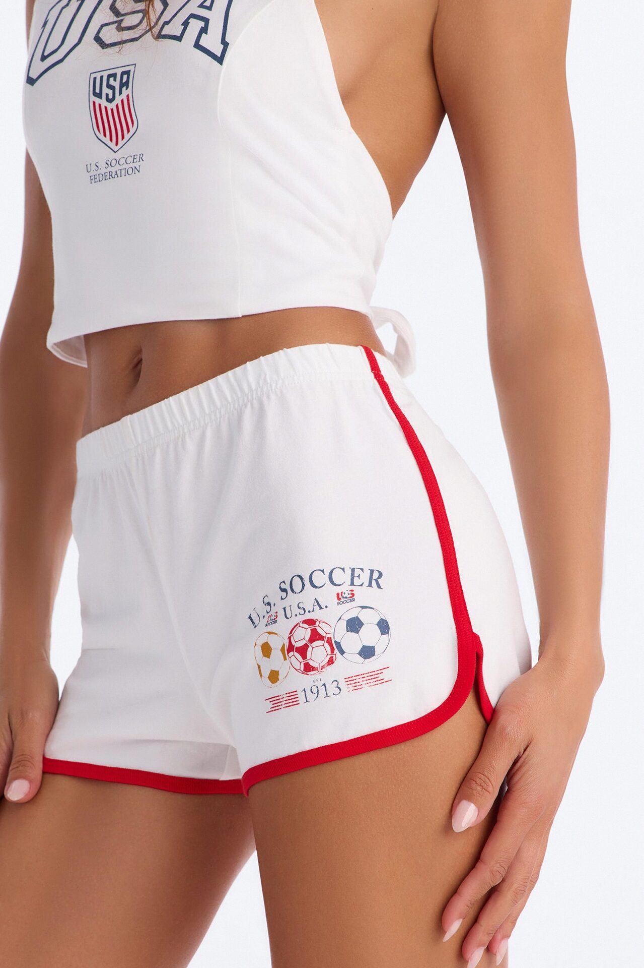 US Soccer Short - White