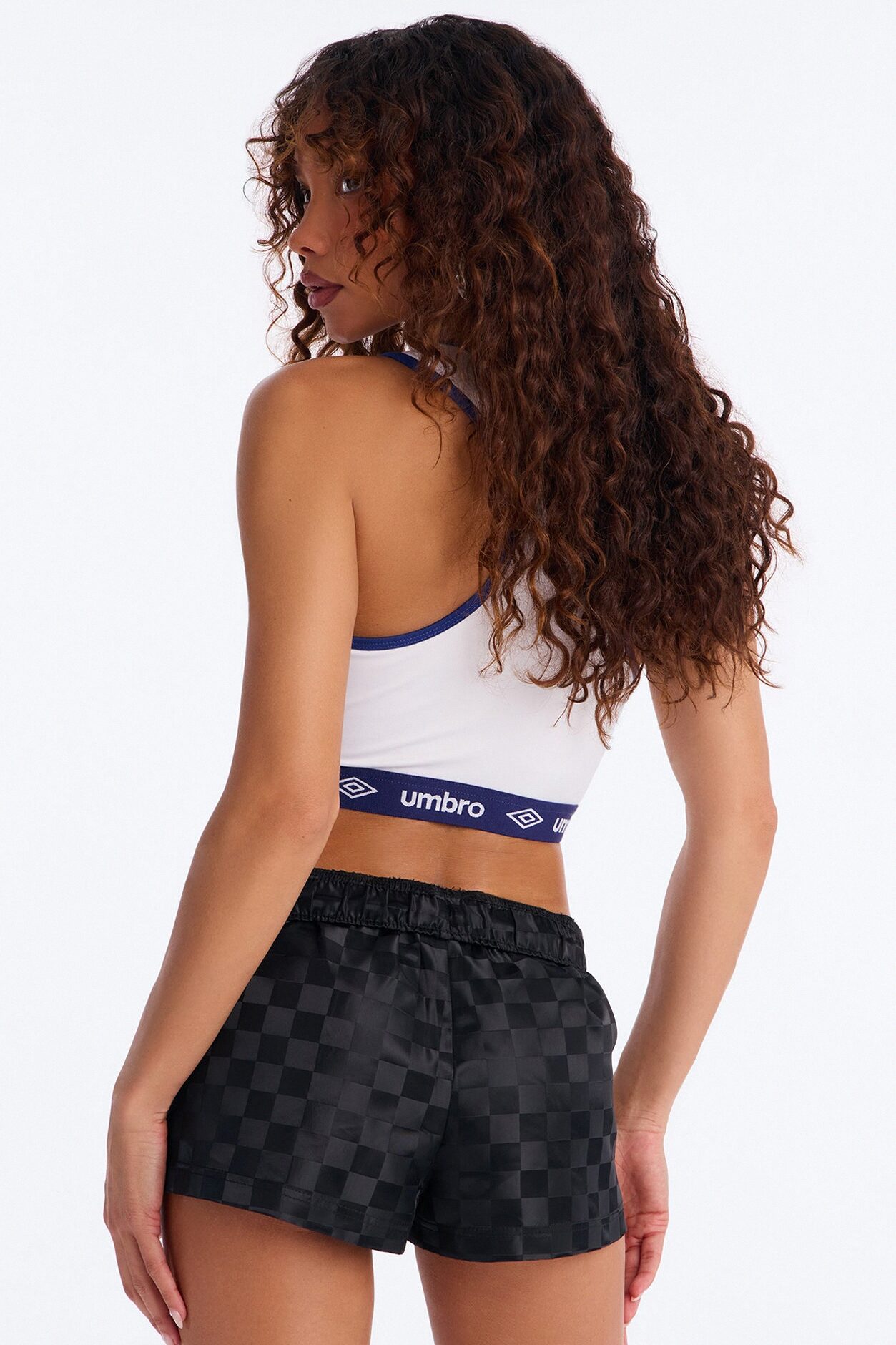 Umbro Checkered Athletic Soccer Shorts - Black