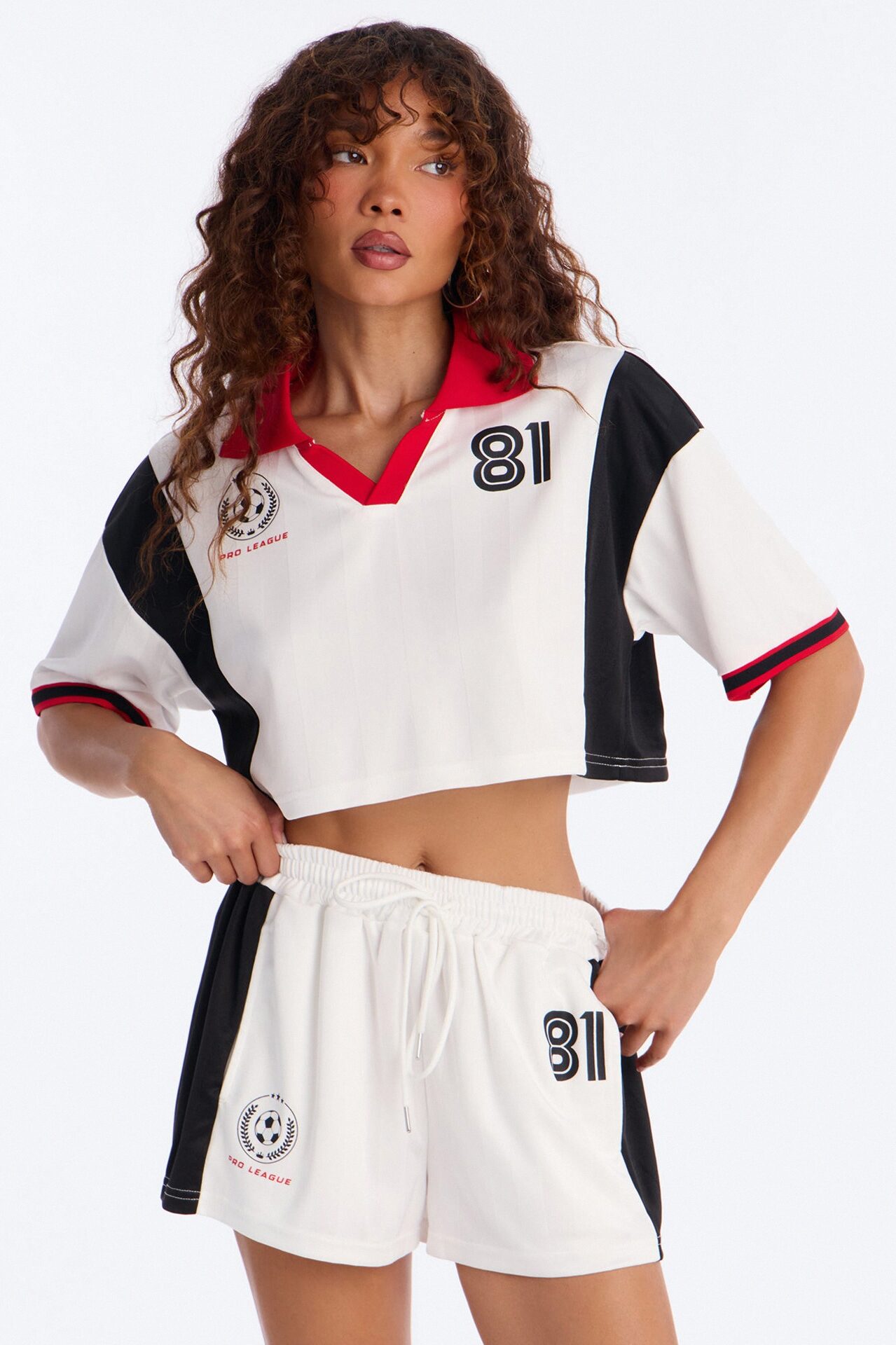 Pro League 81' Short Set - White/combo