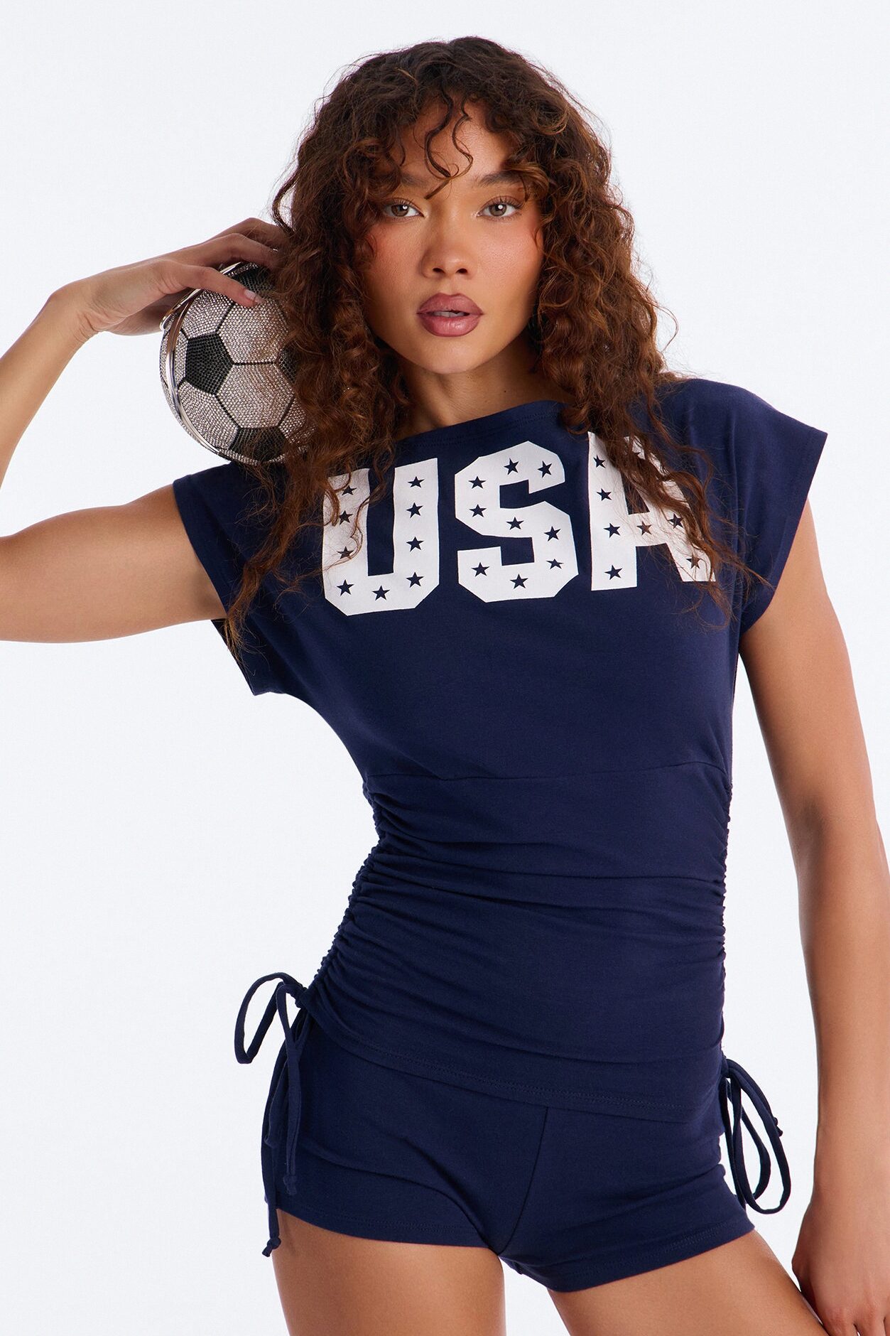 Keep It USA Short Set - Navy