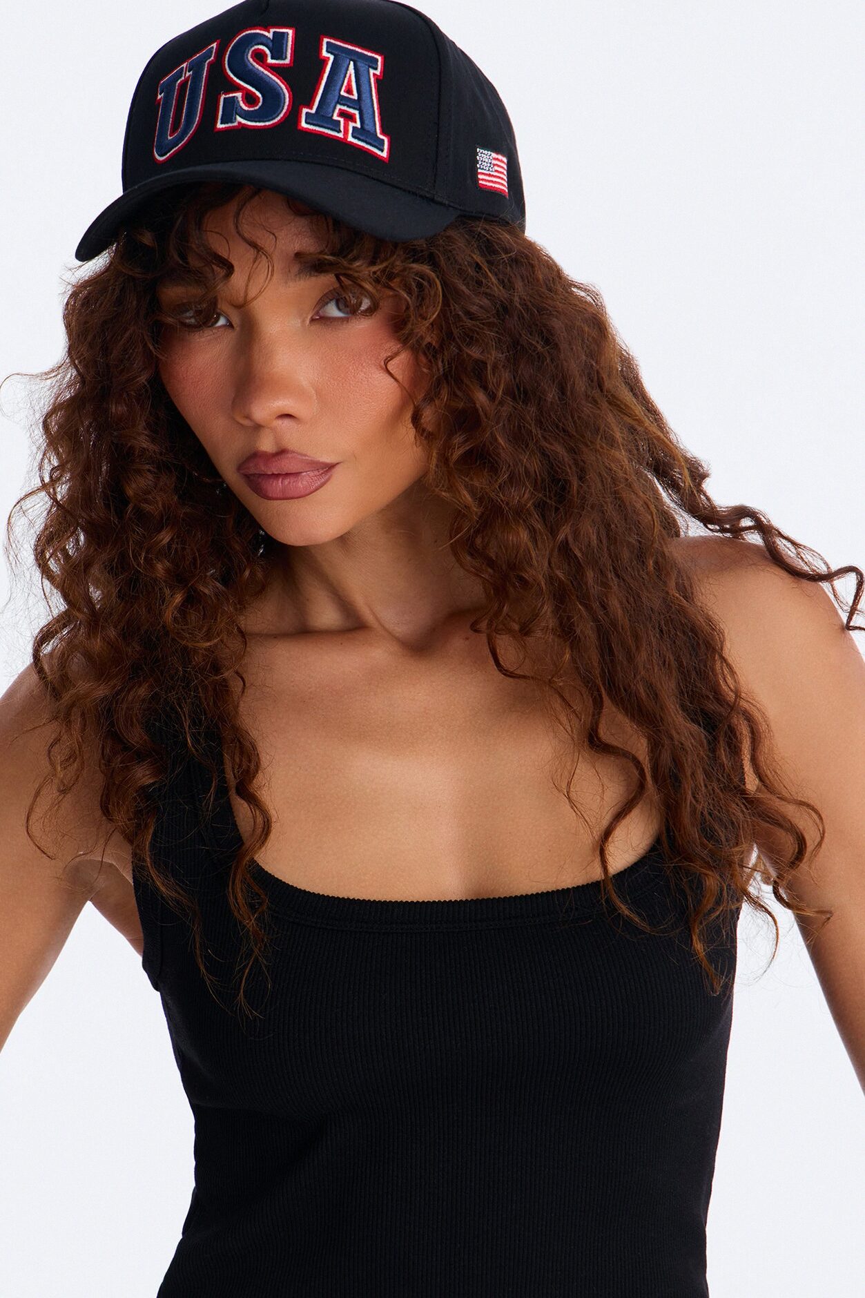 USA Love Baseball Hat - Black/combo