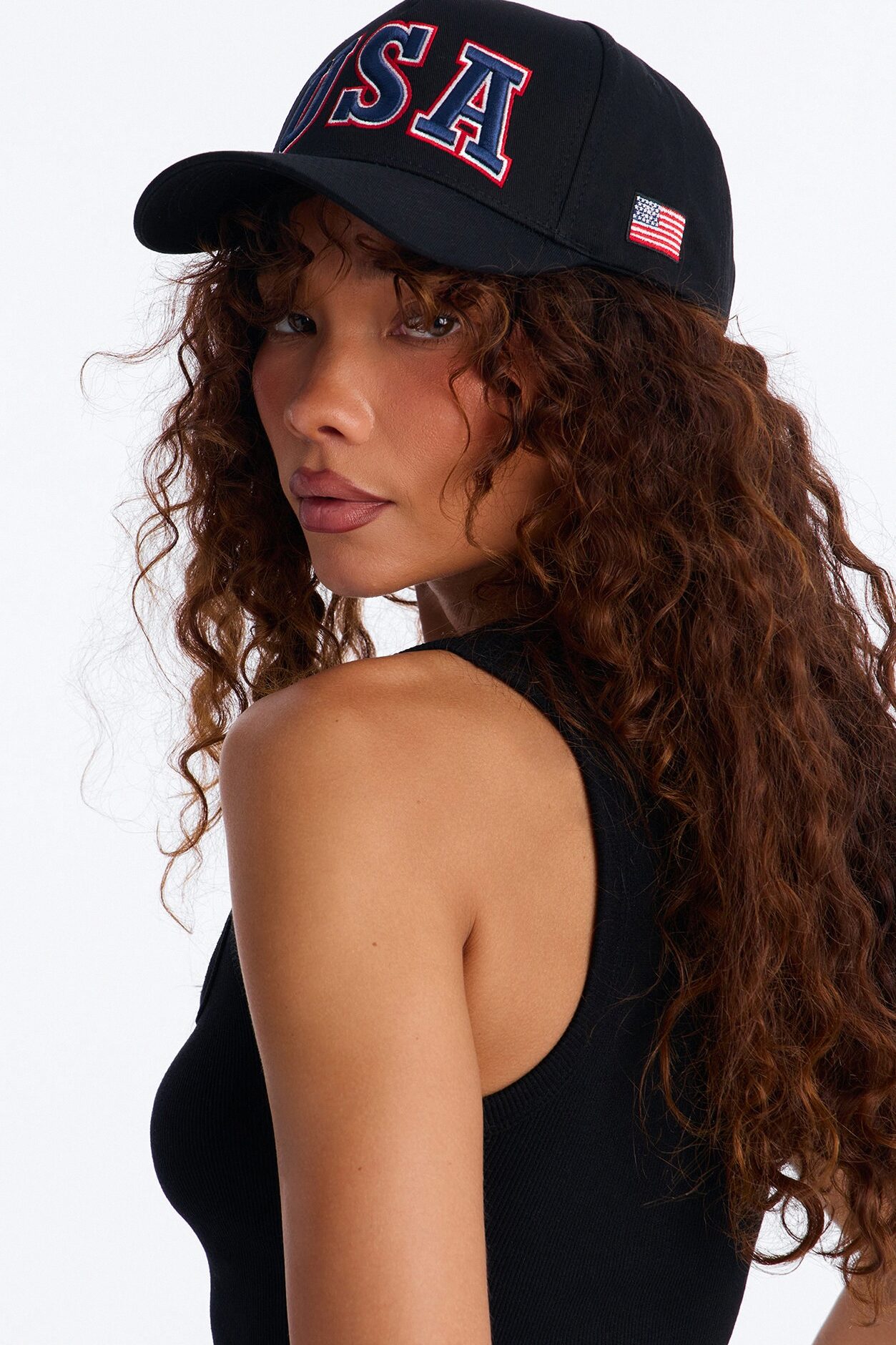 USA Love Baseball Hat - Black/combo
