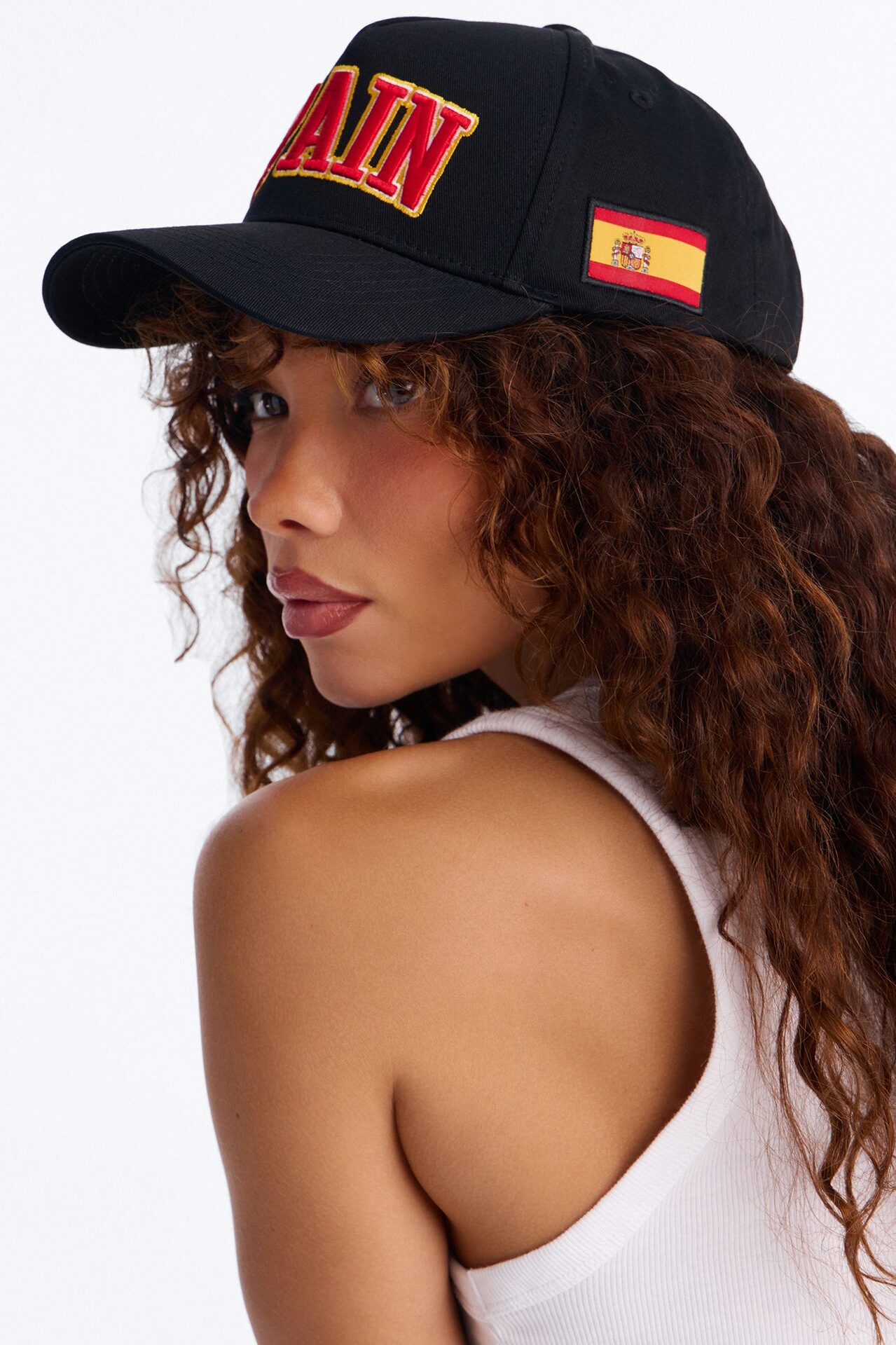 Spain Love Baseball Hat - Black/combo