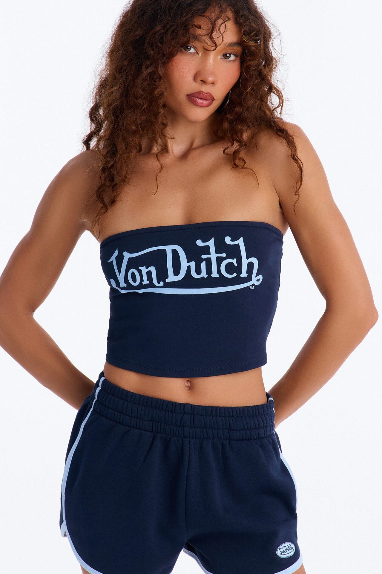Von Dutch Americana Tube Top - Navy