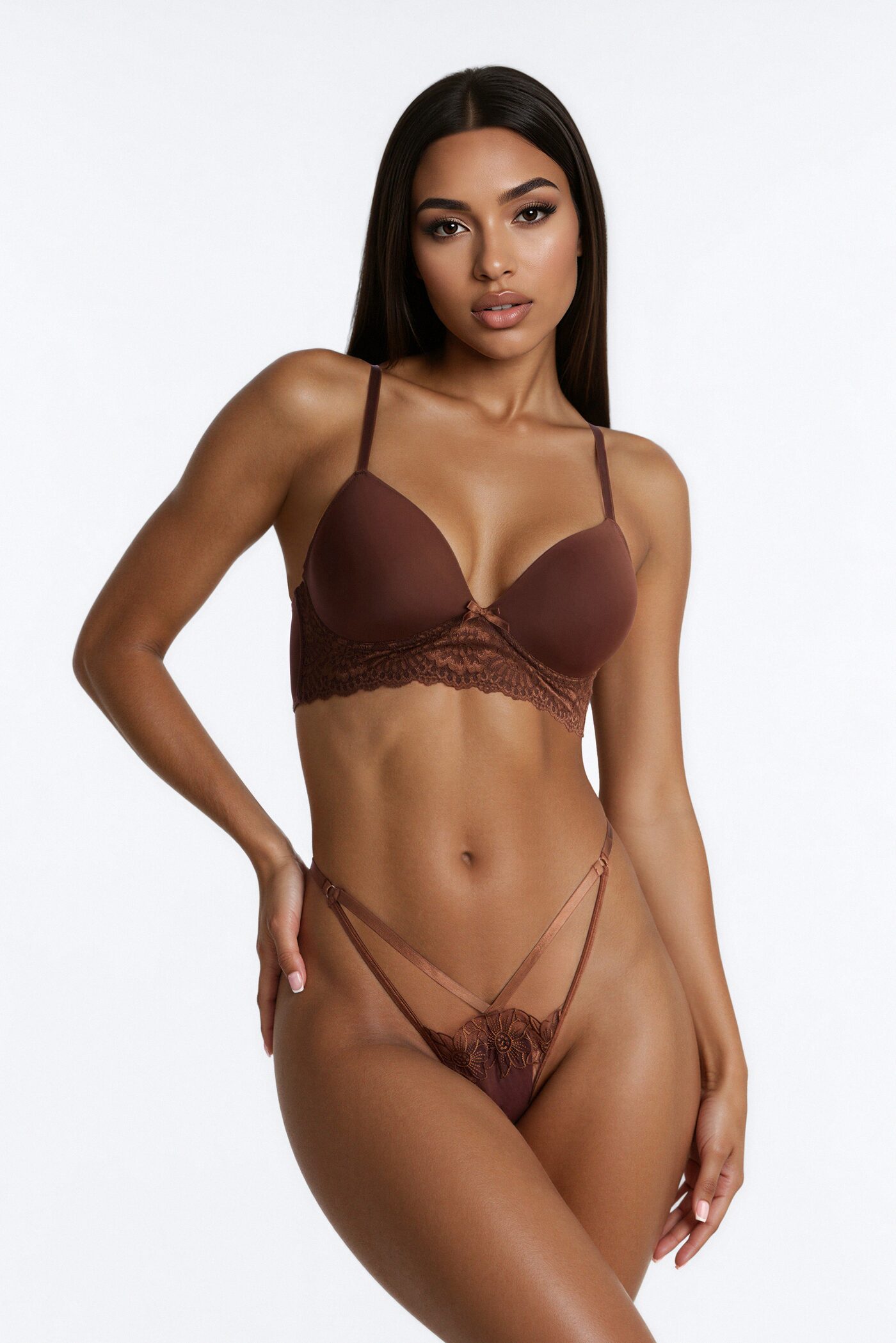 Sweet Support Wireless Smoothing Push Up Bra - Chocolate