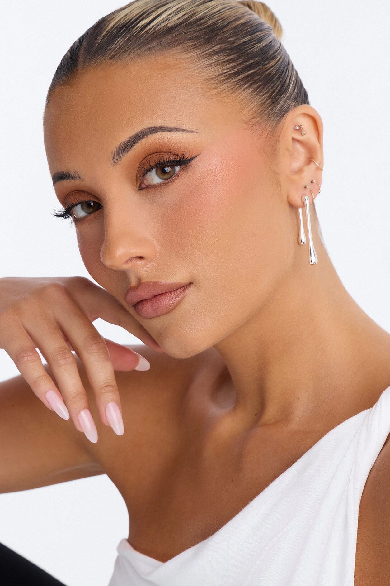 Drip Hardware Earrings - Silver