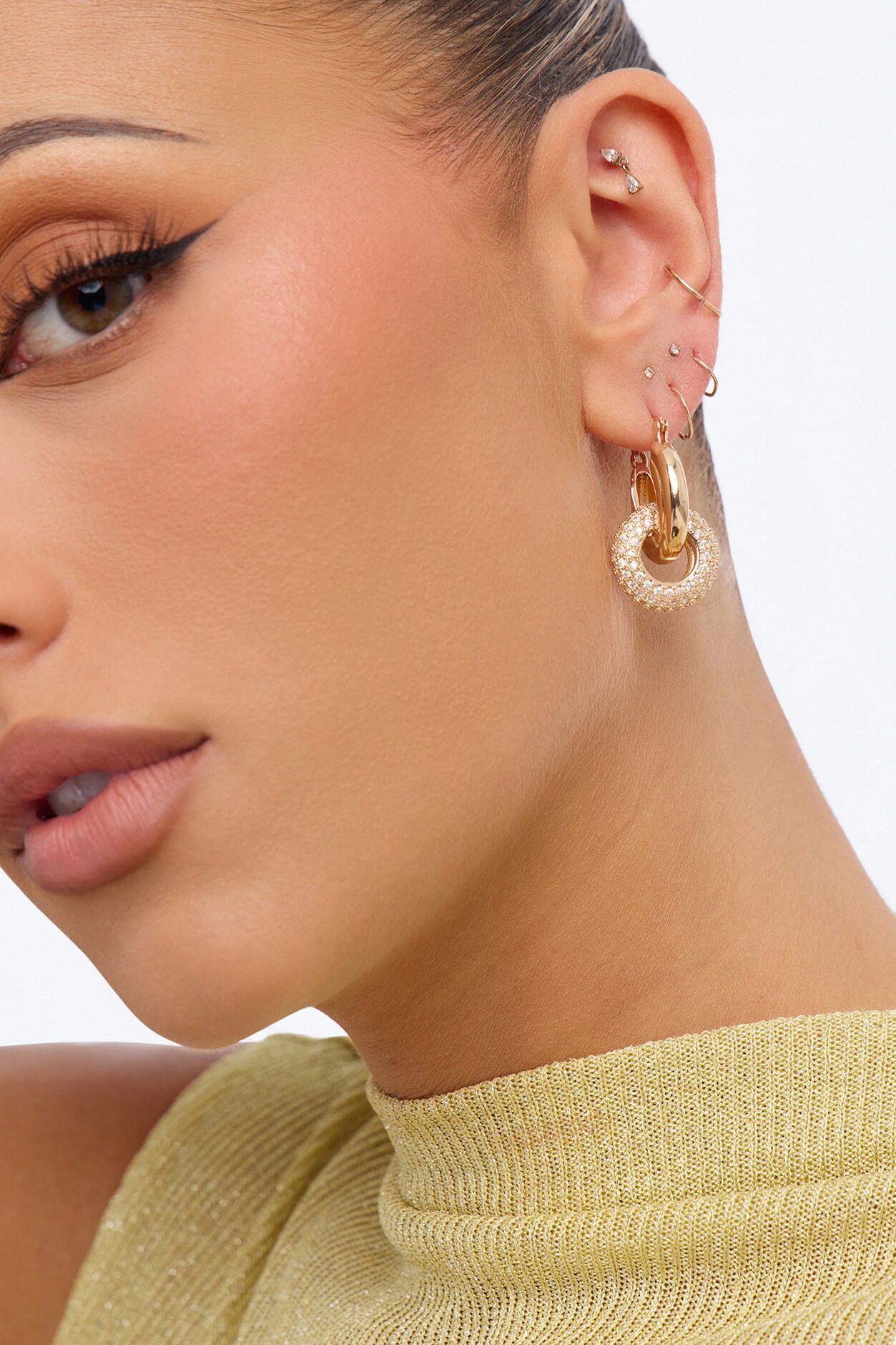 Good For You Hoop Earrings - Gold