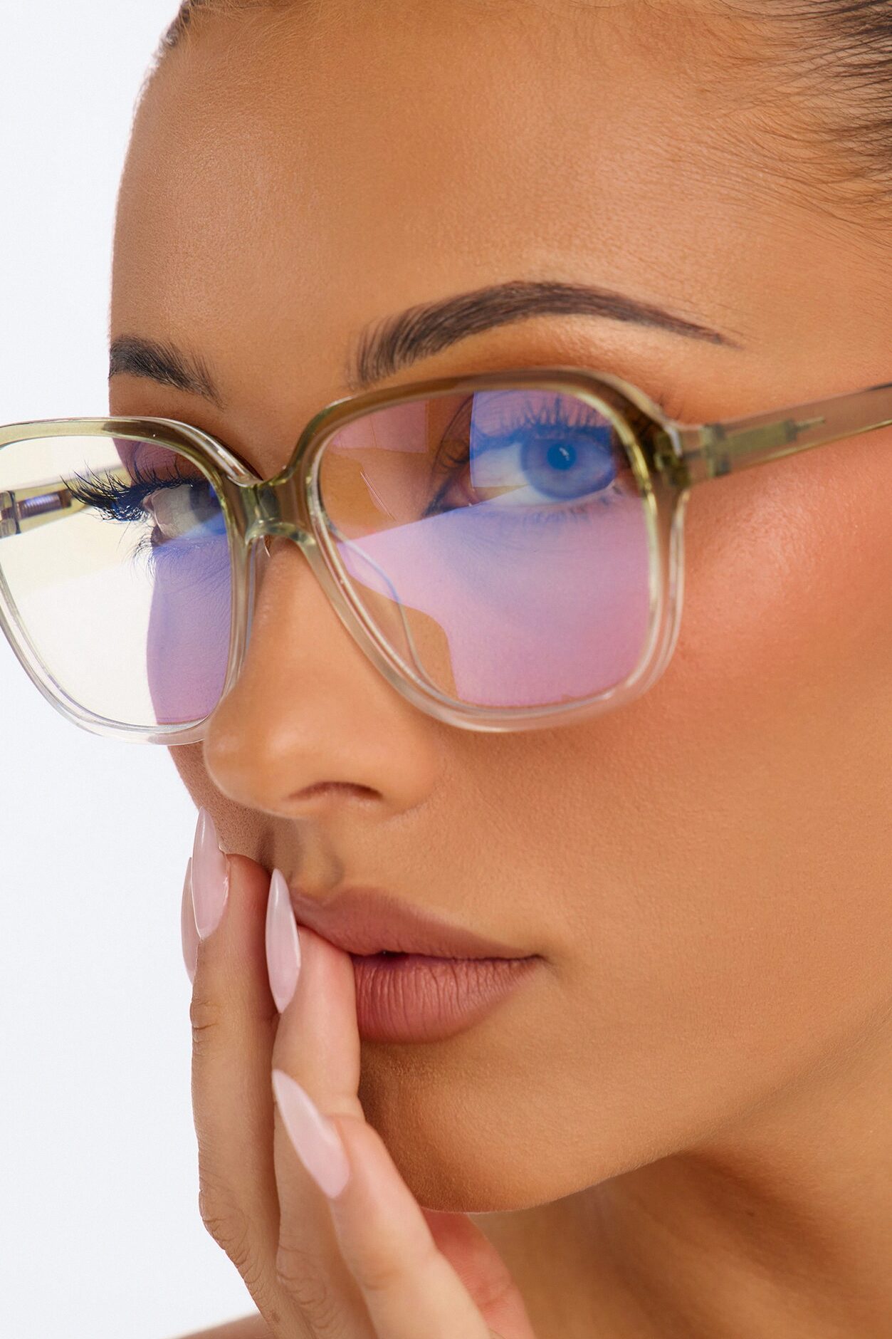 Study Hall Blue Light Glasses - Green/combo