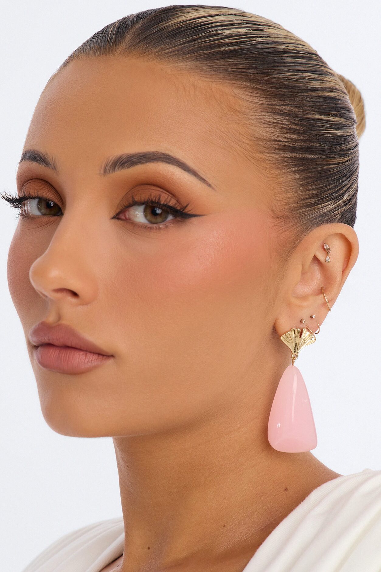 Poolside Drip Earrings - Pink