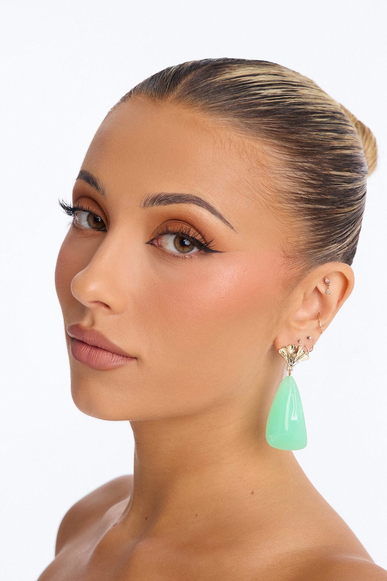 Poolside Drip Earrings - Mint