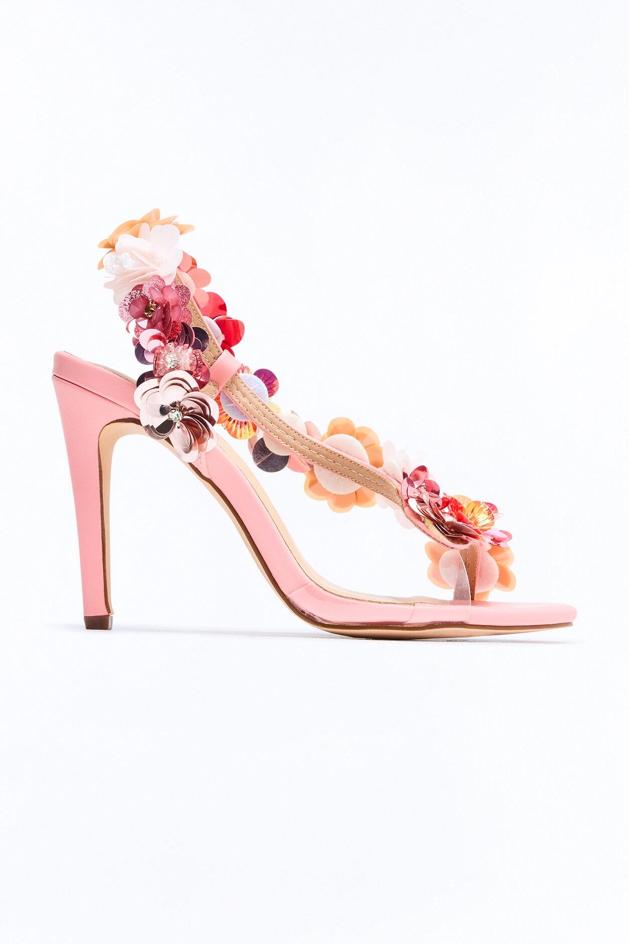 Noahala Floral Heels - Pink/combo