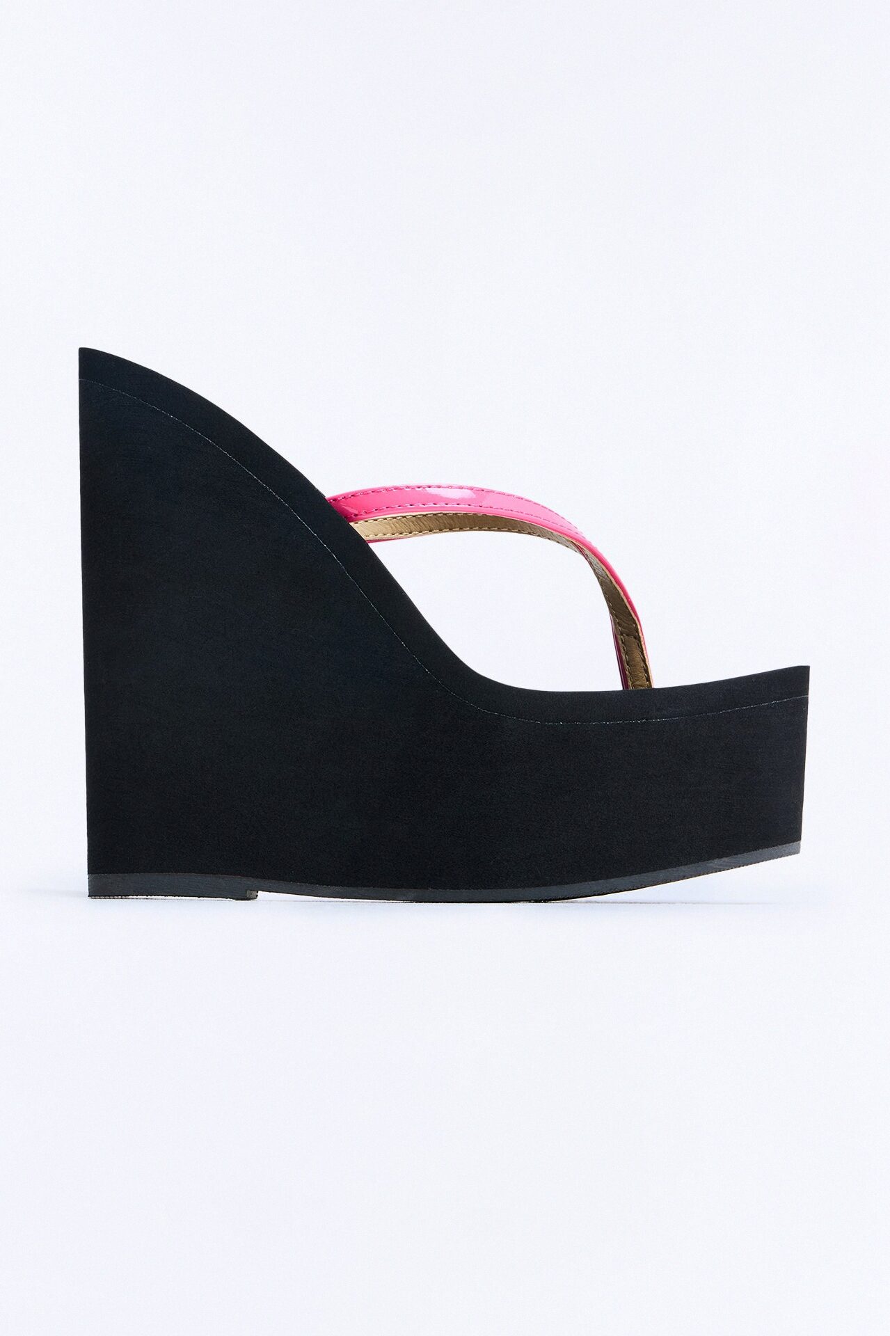 Era Thong Ultra Platform Wedges - HotPink