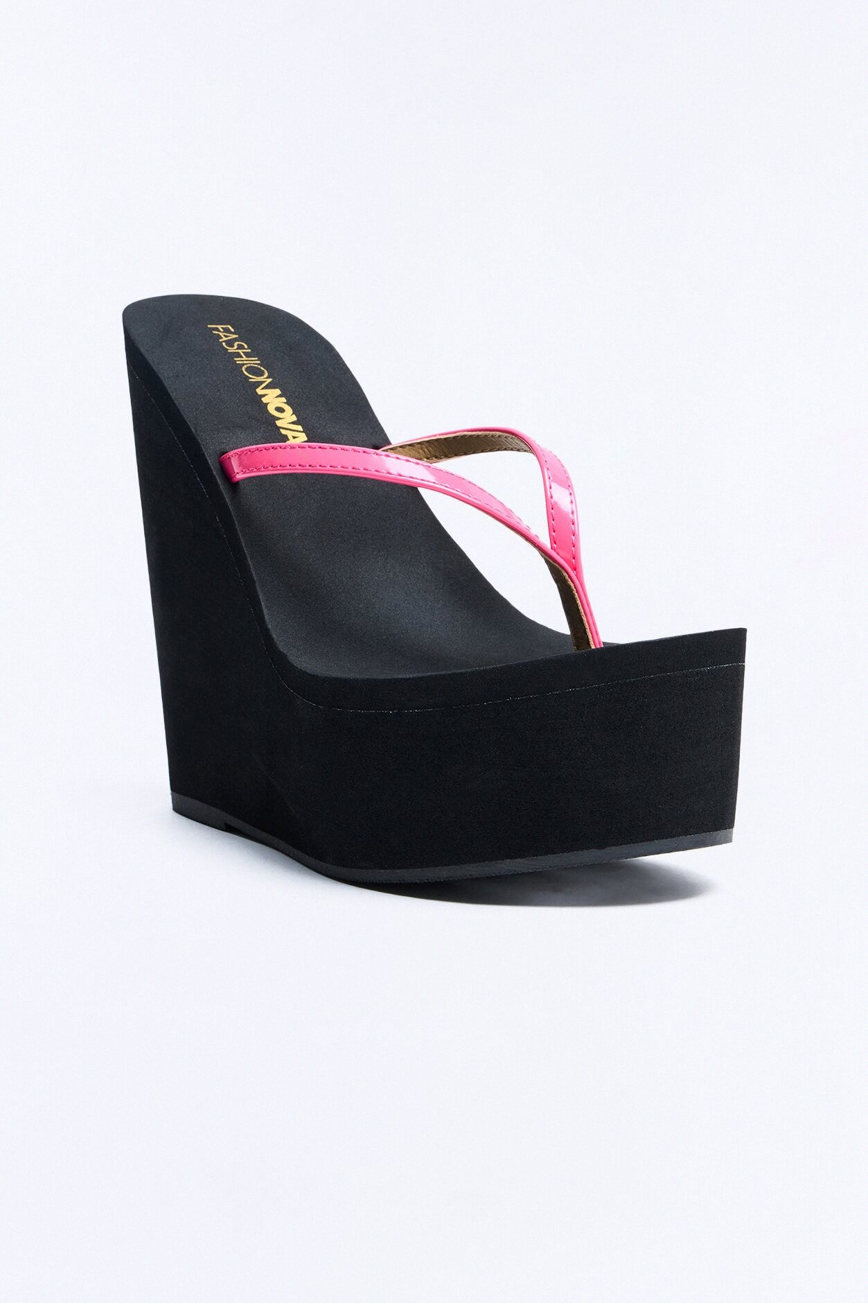 Era Thong Ultra Platform Wedges - HotPink